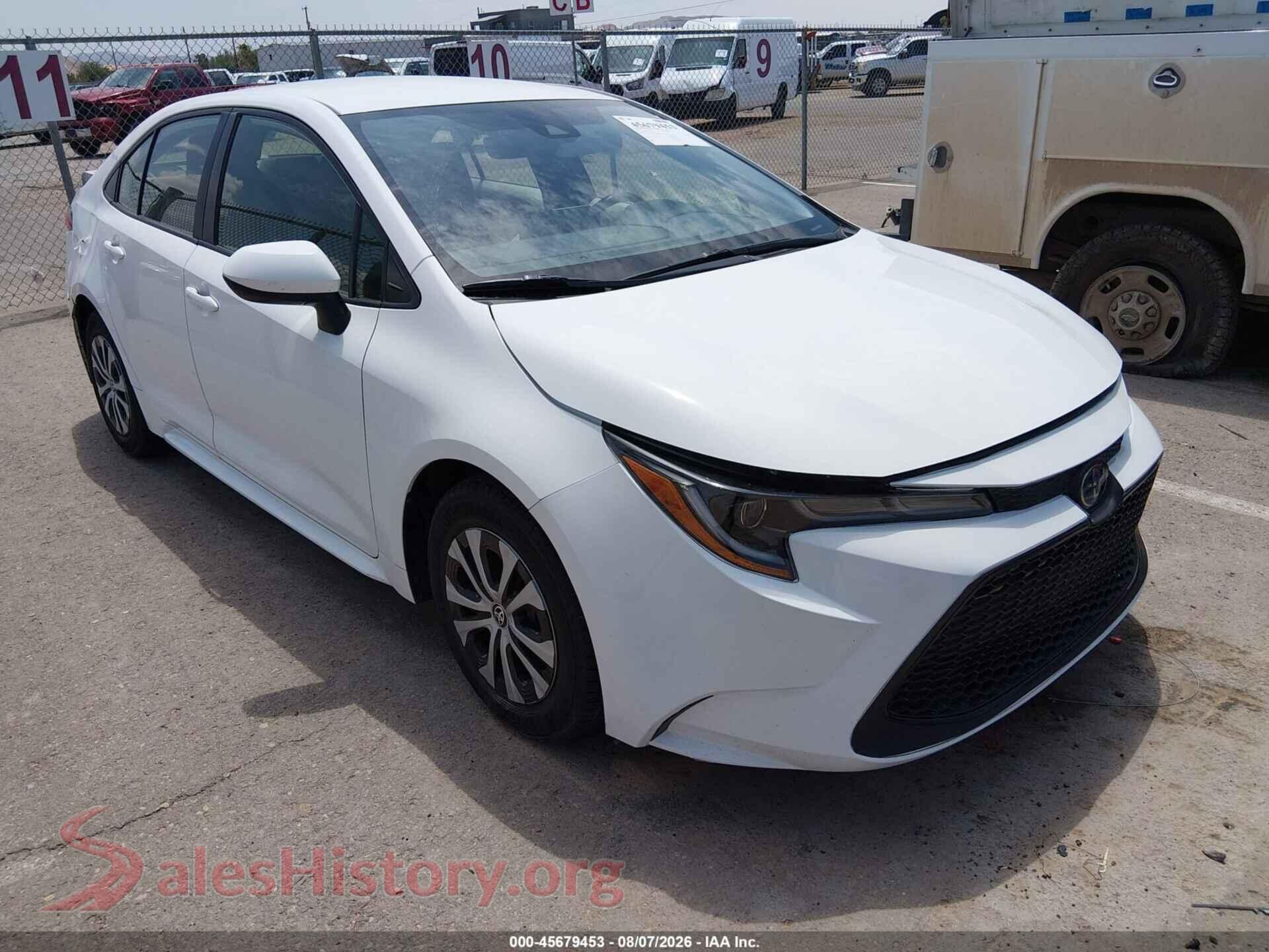 2022 TOYOTA COROLLA — VIN JTDEAMDEXNJ053693