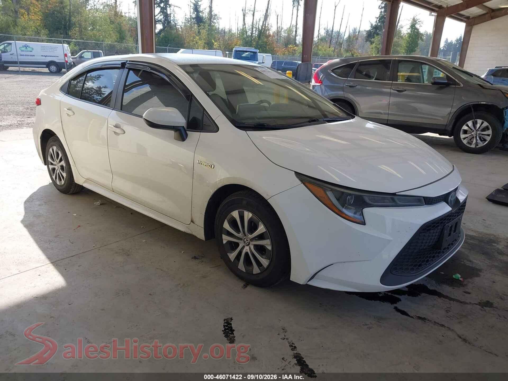 2020 TOYOTA COROLLA — VIN JTDEBRBE2LJ028877