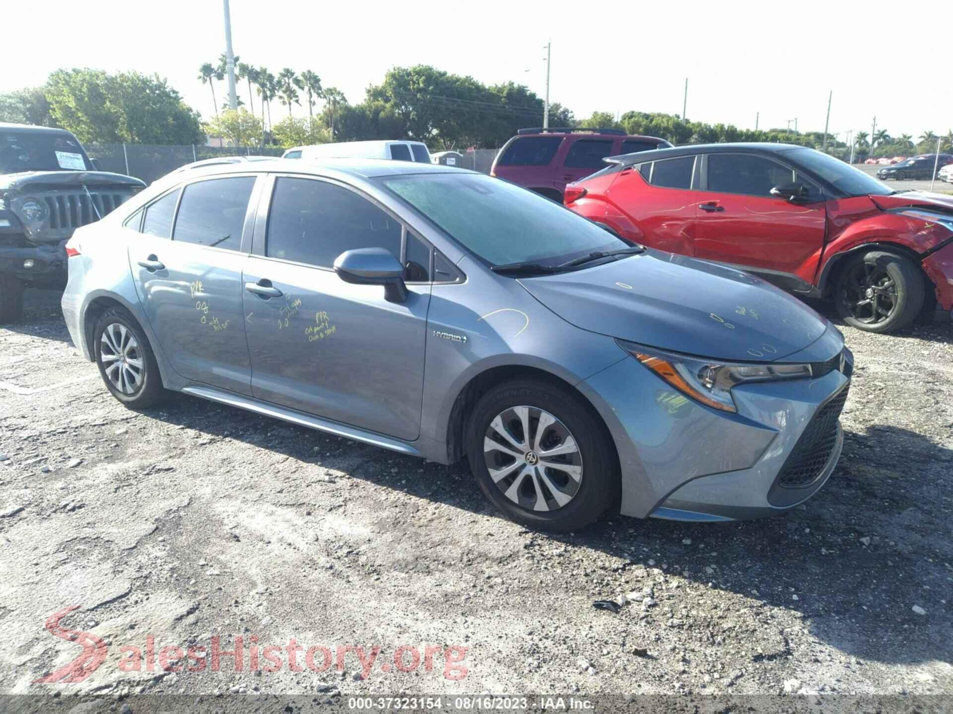 2020 TOYOTA COROLLA — VIN JTDEBRBE4LJ014057