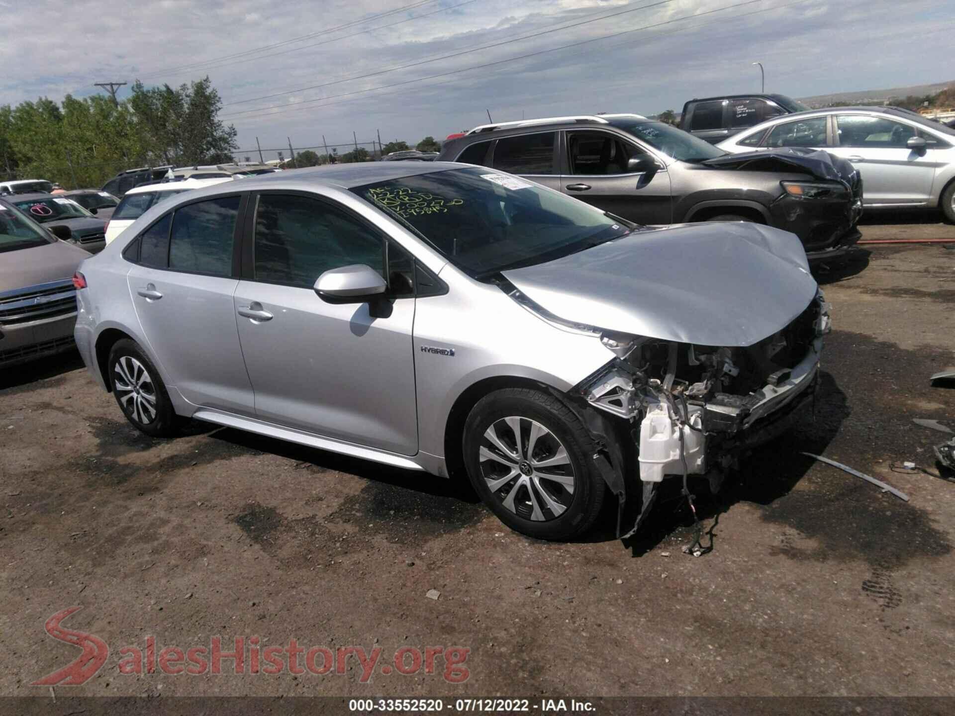 2020 TOYOTA COROLLA — VIN JTDEBRBE7LJ002730