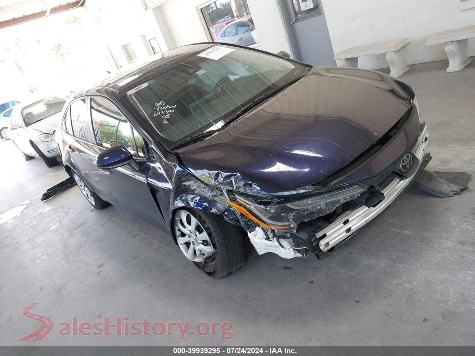 2021 TOYOTA COROLLA — VIN JTDEPMAE4MJ142144