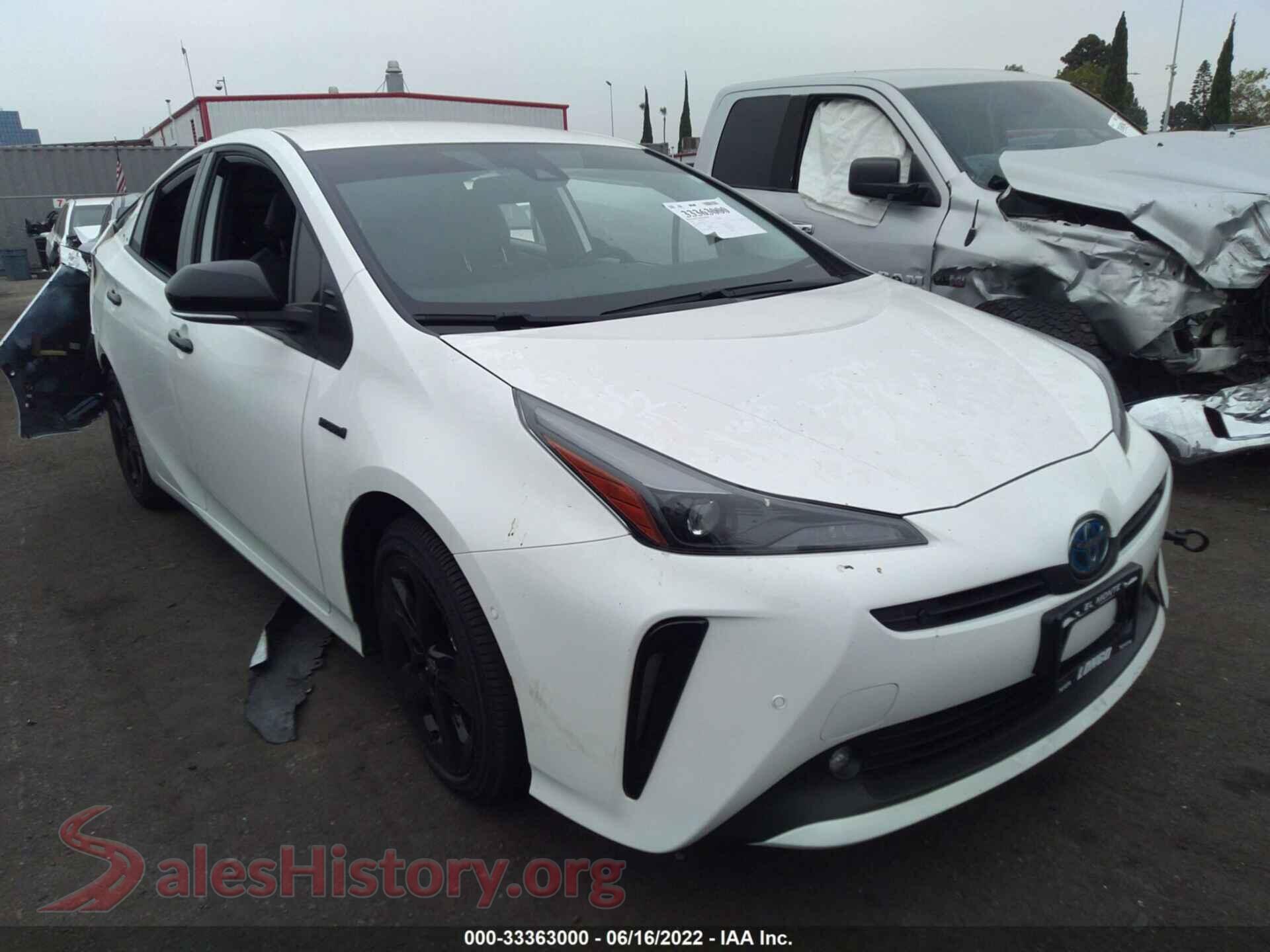 2022 TOYOTA PRIUS — VIN JTDKAMFU0N3170050