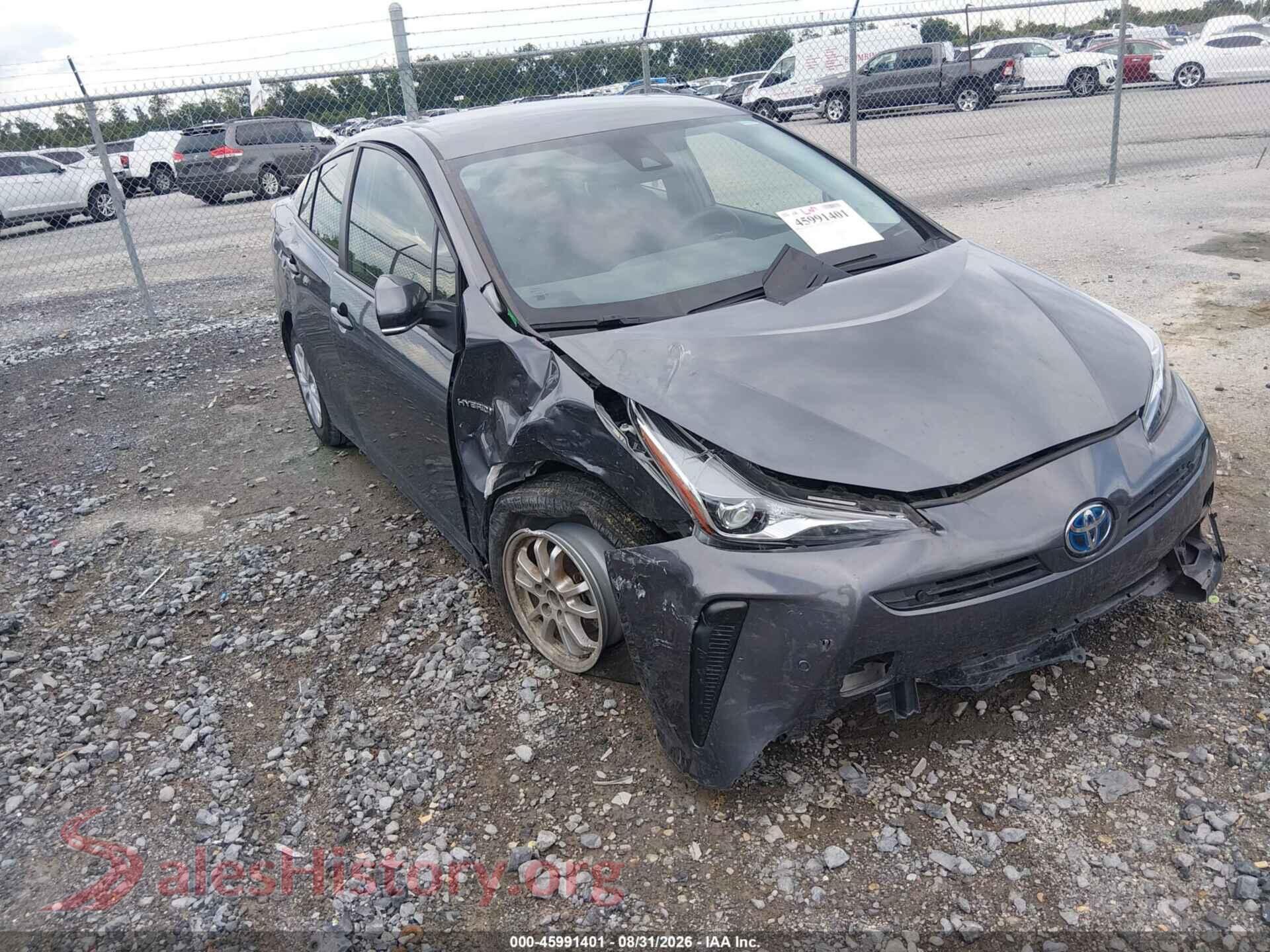 2022 TOYOTA PRIUS — VIN JTDKAMFU7N3185435