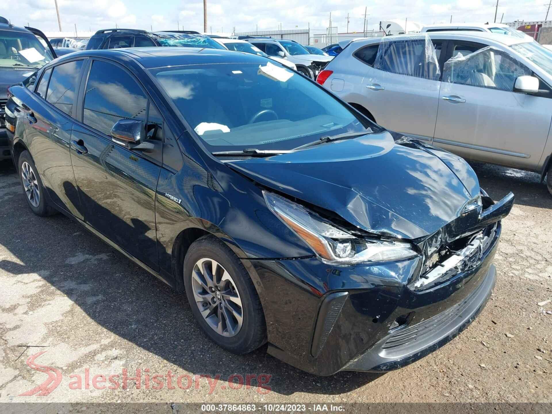 2021 TOYOTA PRIUS — VIN JTDKAMFU9M3136980