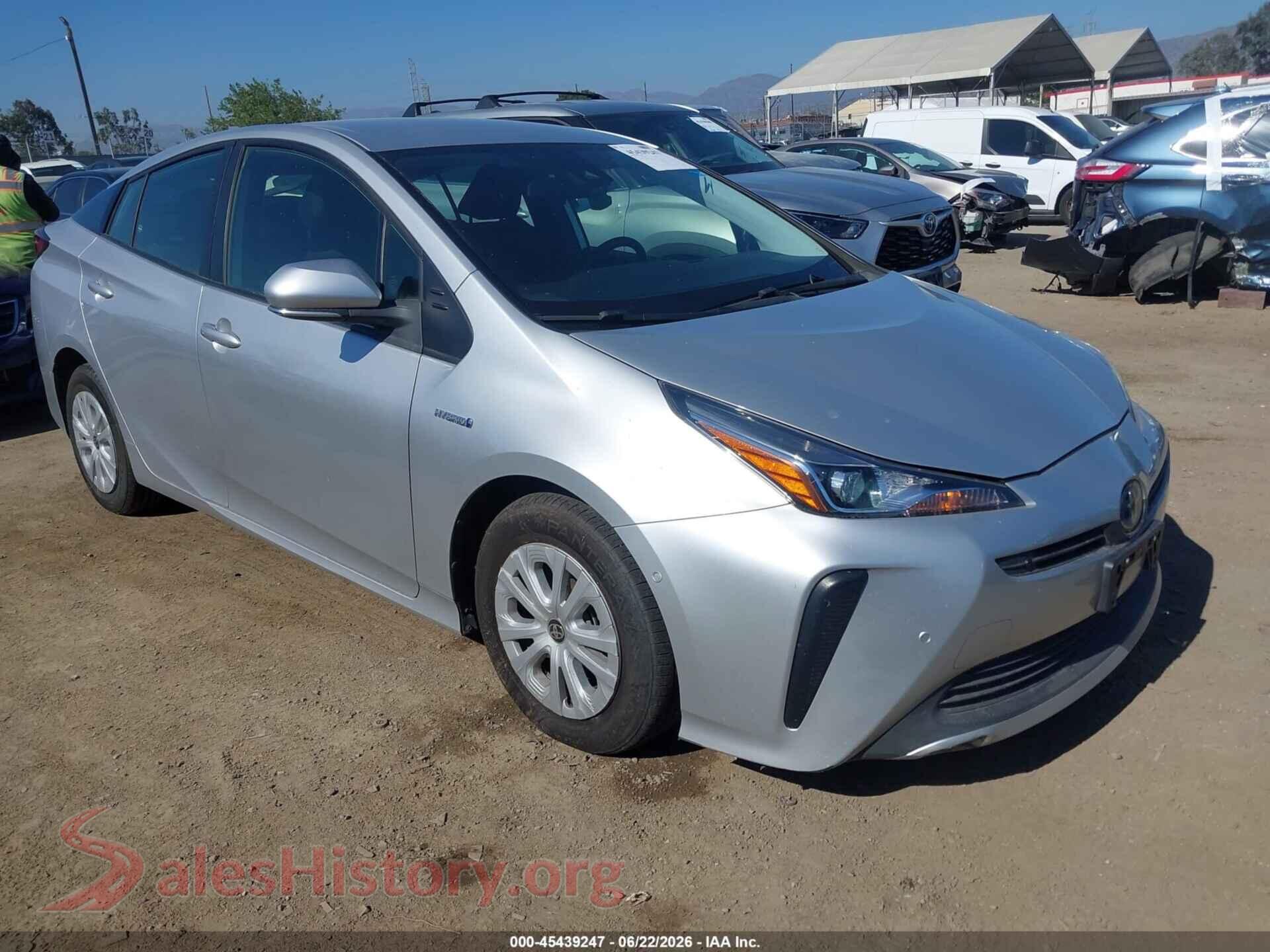 2022 TOYOTA PRIUS — VIN JTDKAMFU9N3168684