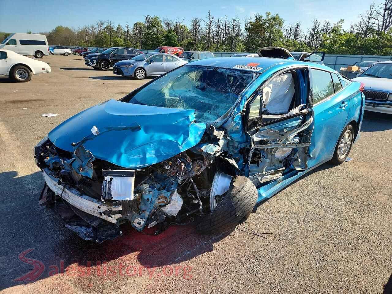 2020 TOYOTA PRIUS — VIN JTDKARFP1L3157151