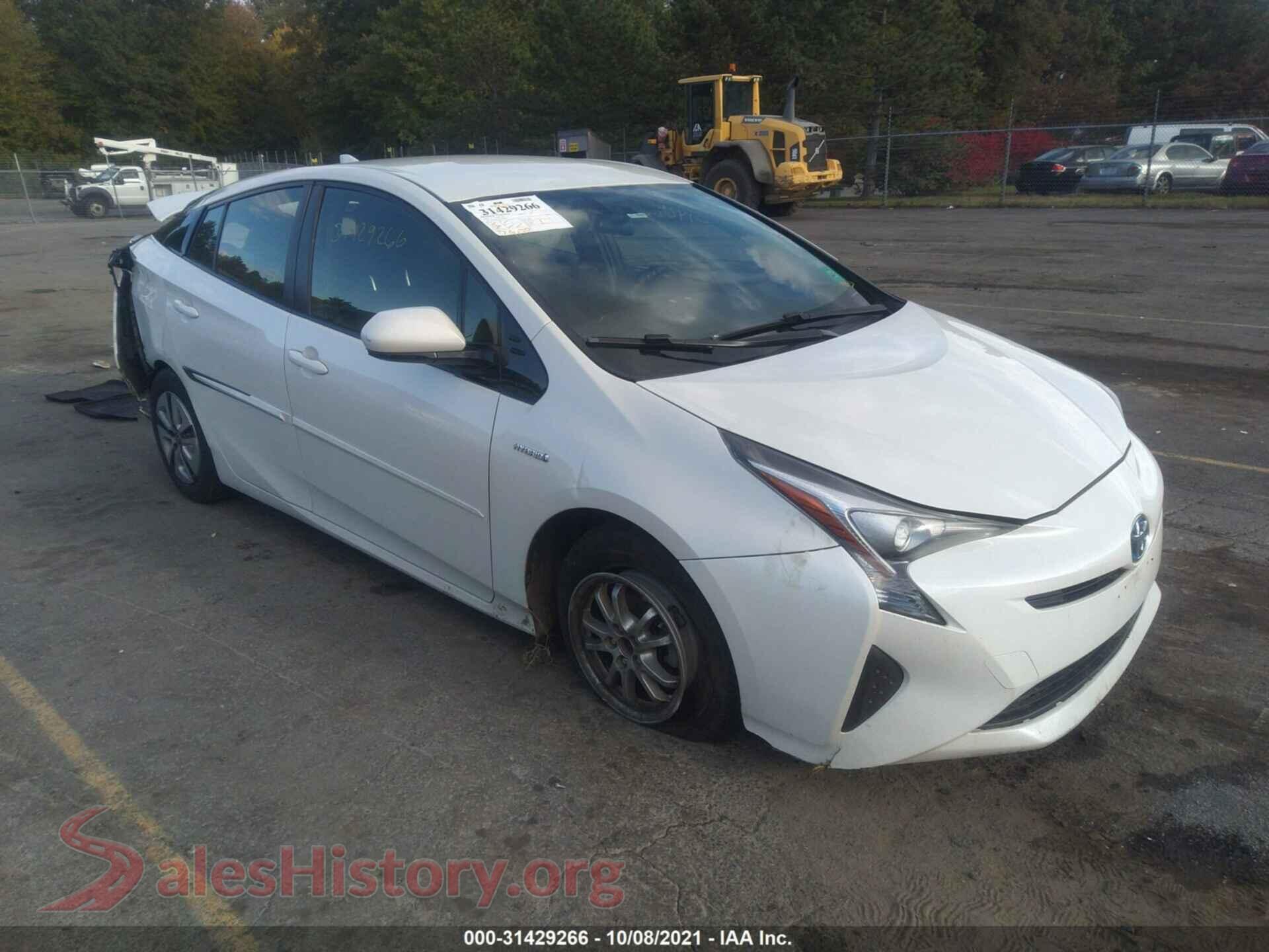 2016 TOYOTA PRIUS — VIN JTDKARFU0G3007219