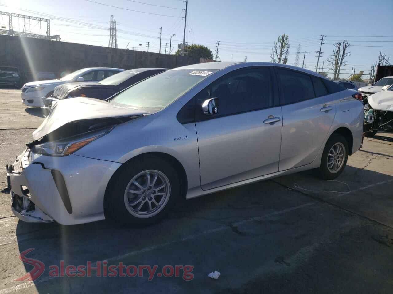 2020 TOYOTA PRIUS — VIN JTDKARFU0L3102843