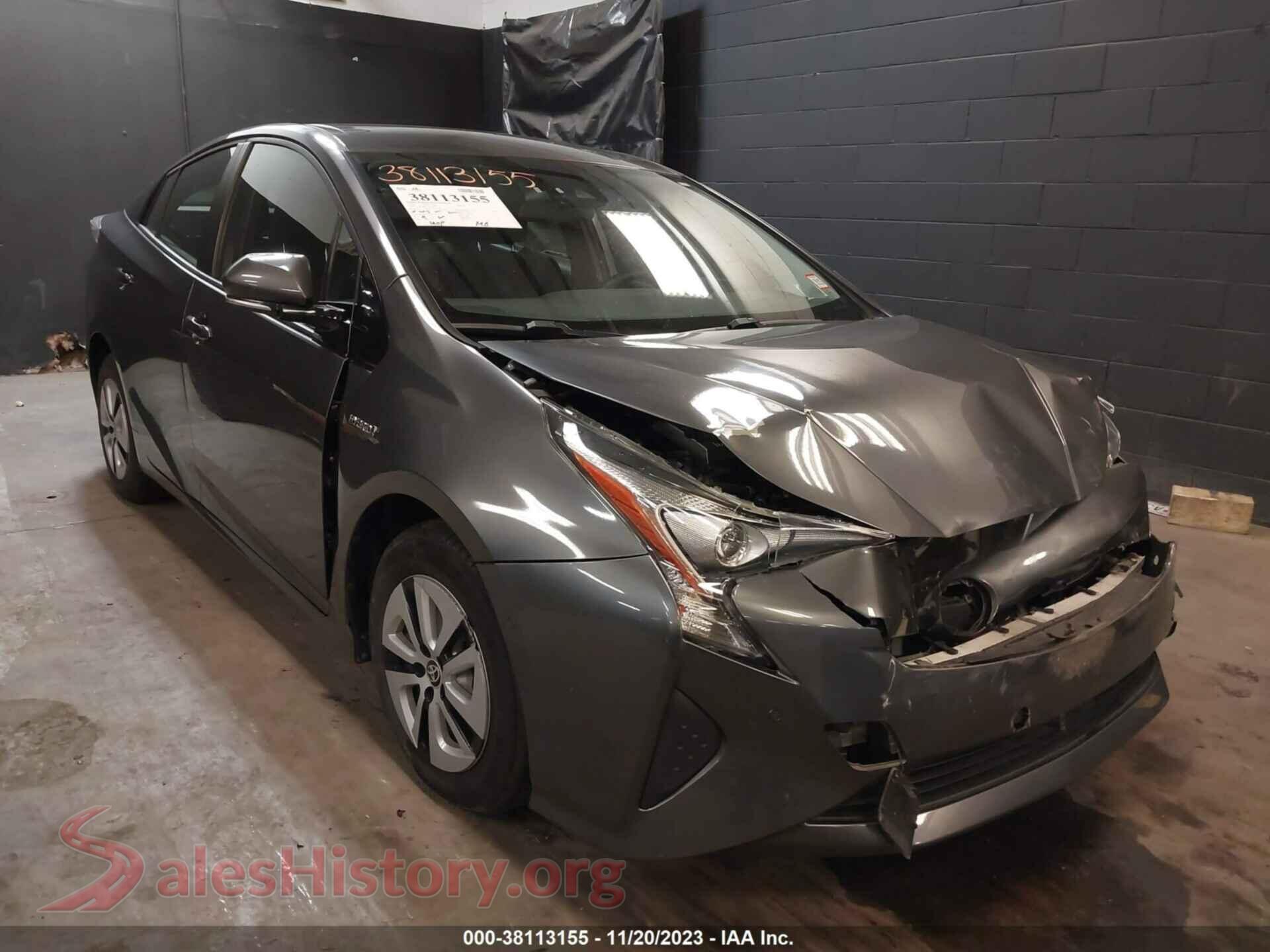2018 TOYOTA PRIUS — VIN JTDKARFU1J3551526