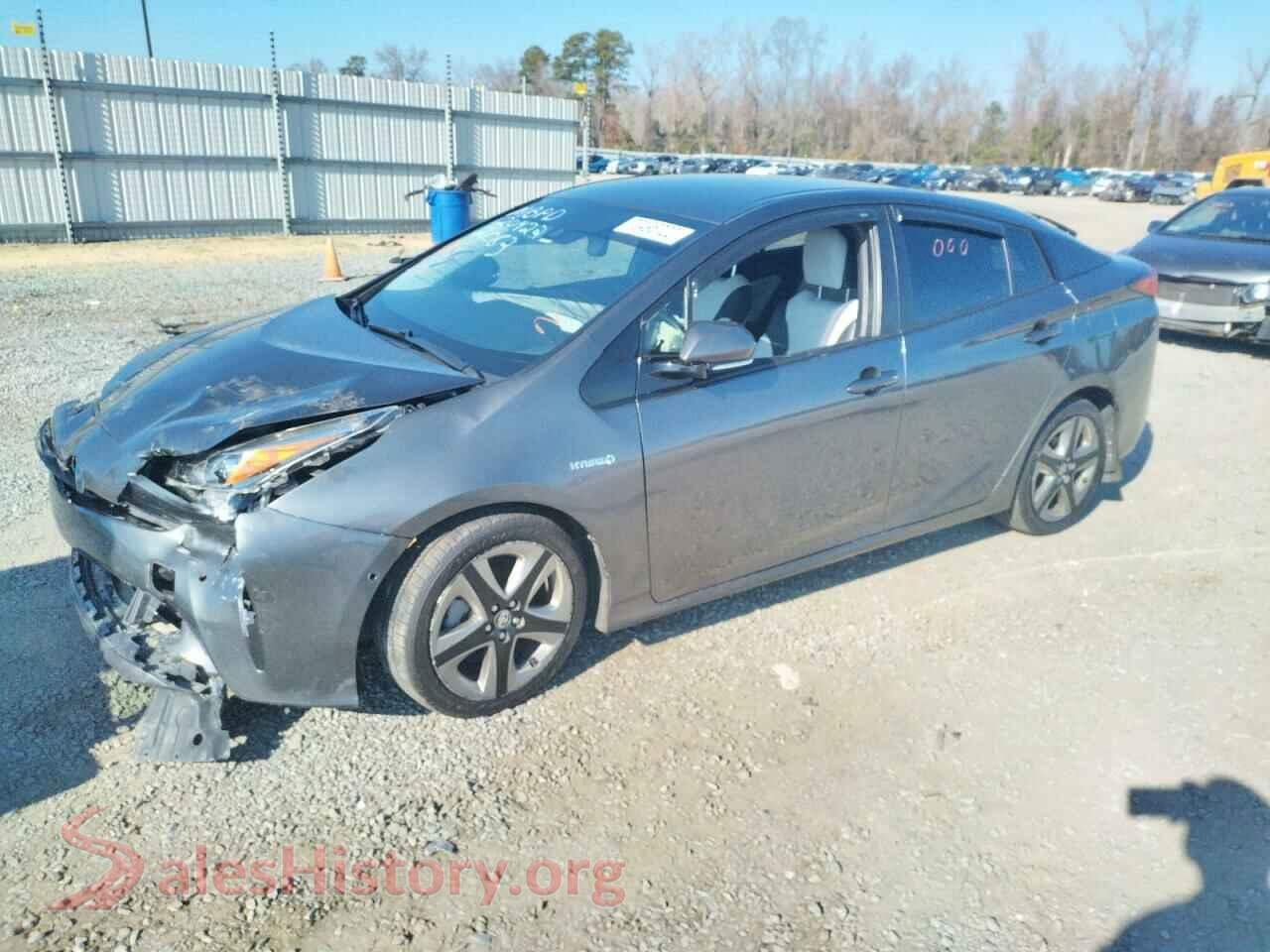 2019 TOYOTA PRIUS — VIN JTDKARFU1K3082083