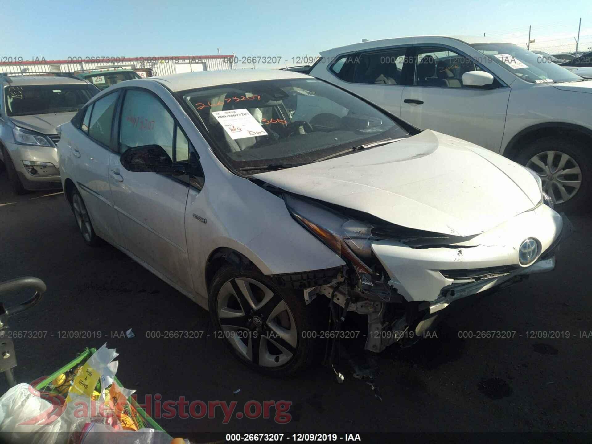 2016 TOYOTA PRIUS — VIN JTDKARFU4G3021947
