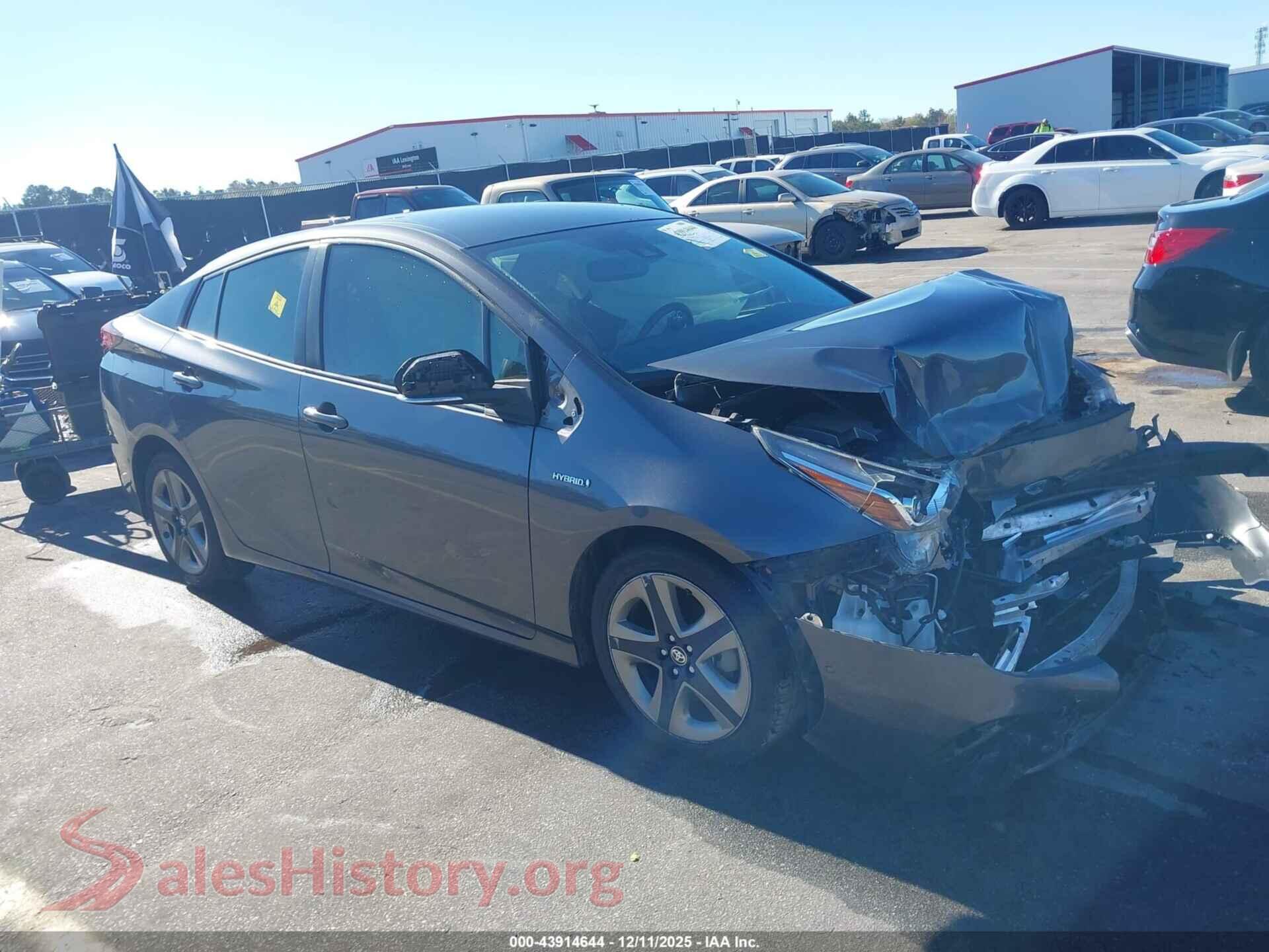 2020 TOYOTA PRIUS — VIN JTDKARFU4L3116664