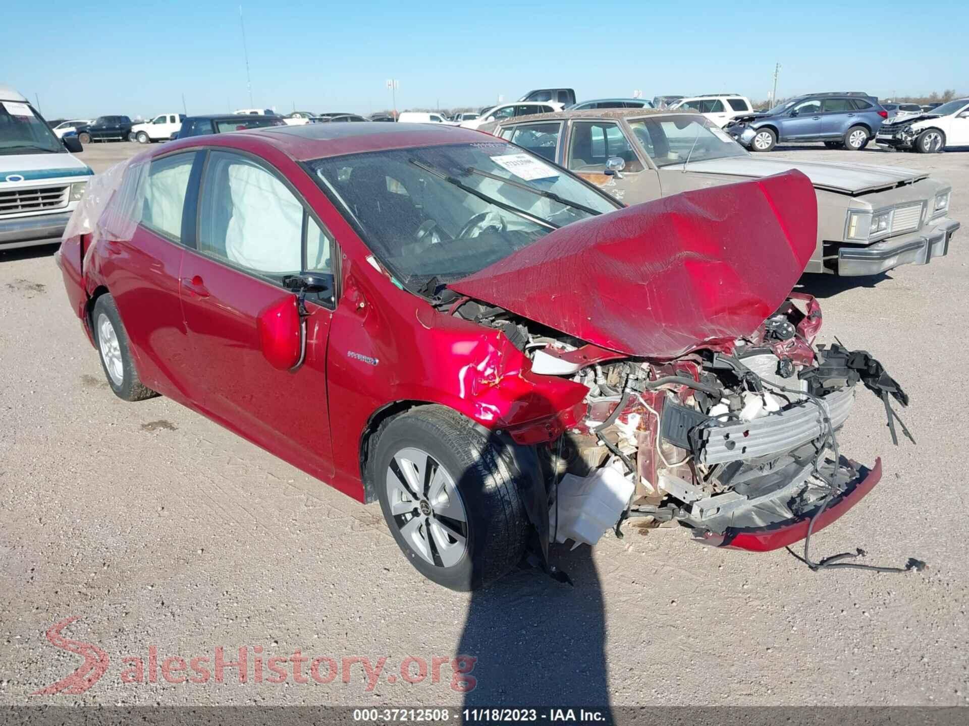 2018 TOYOTA PRIUS — VIN JTDKARFU6J3066878