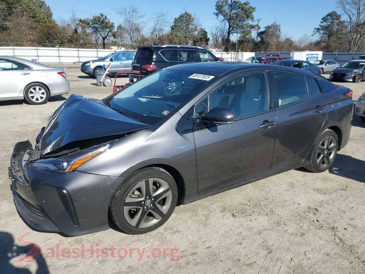 2019 TOYOTA PRIUS — VIN JTDKARFU8K3083294