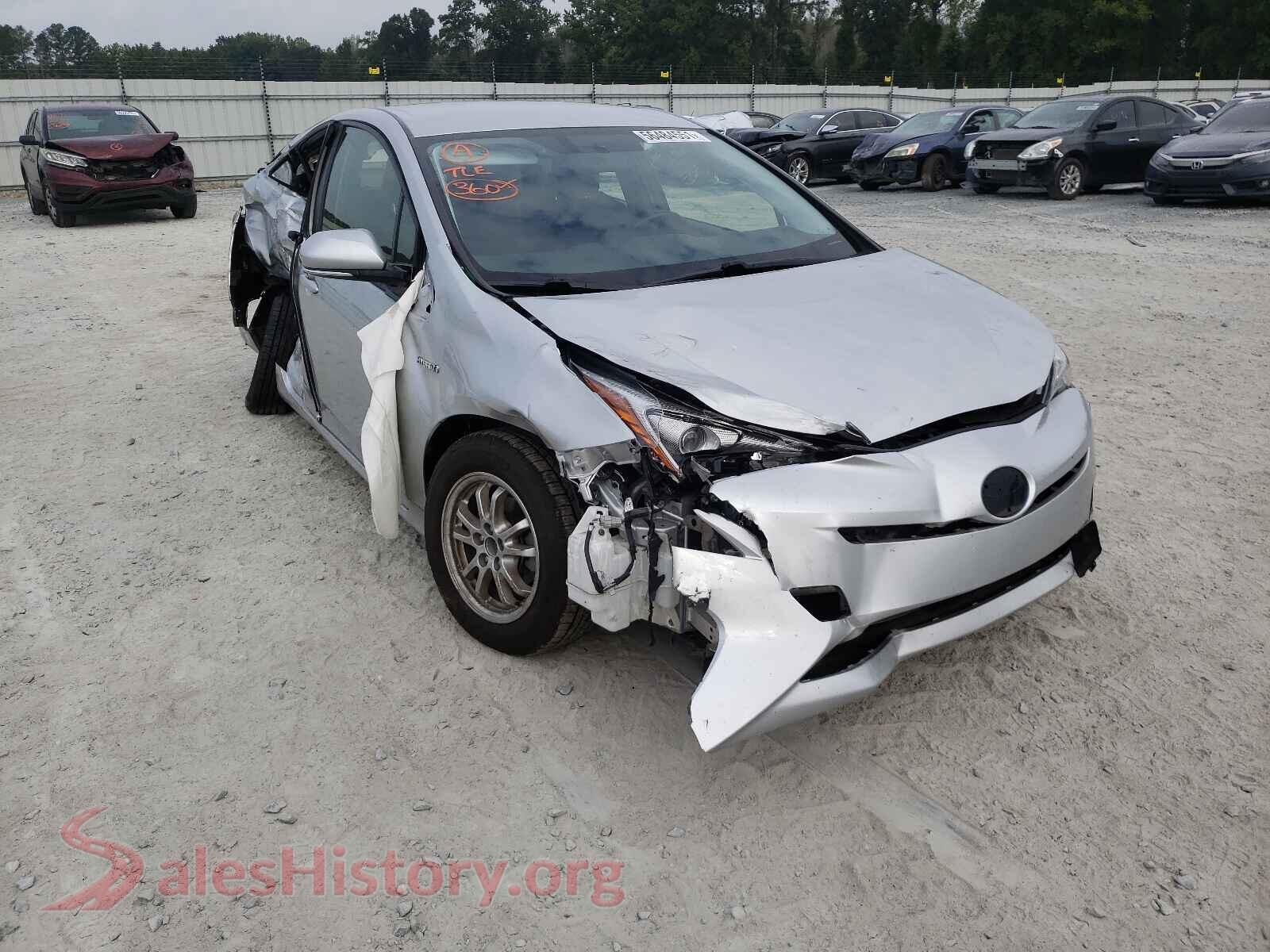 2016 TOYOTA PRIUS — VIN JTDKARFU9G3007591