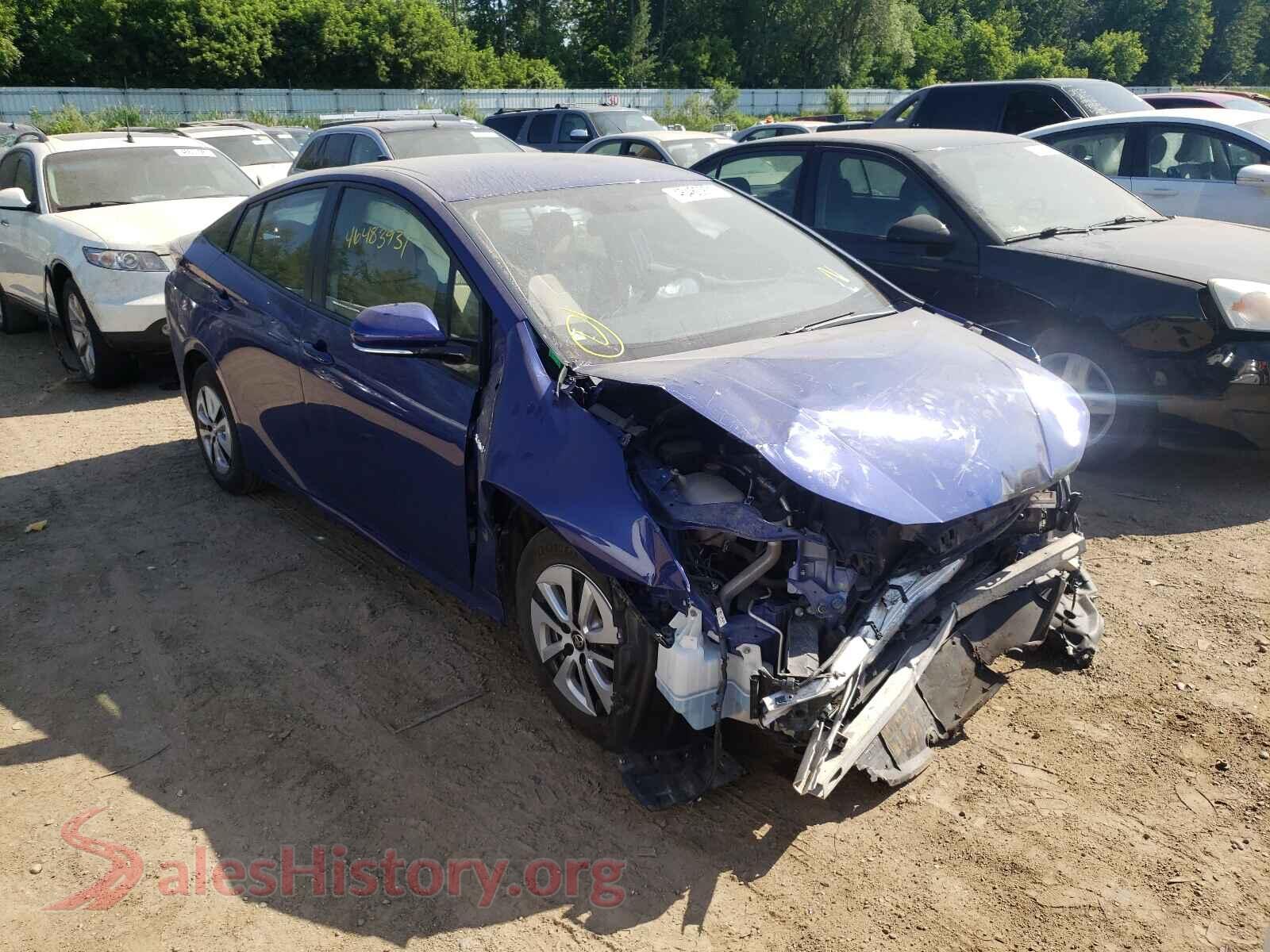 2016 TOYOTA PRIUS — VIN JTDKARFU9G3512482