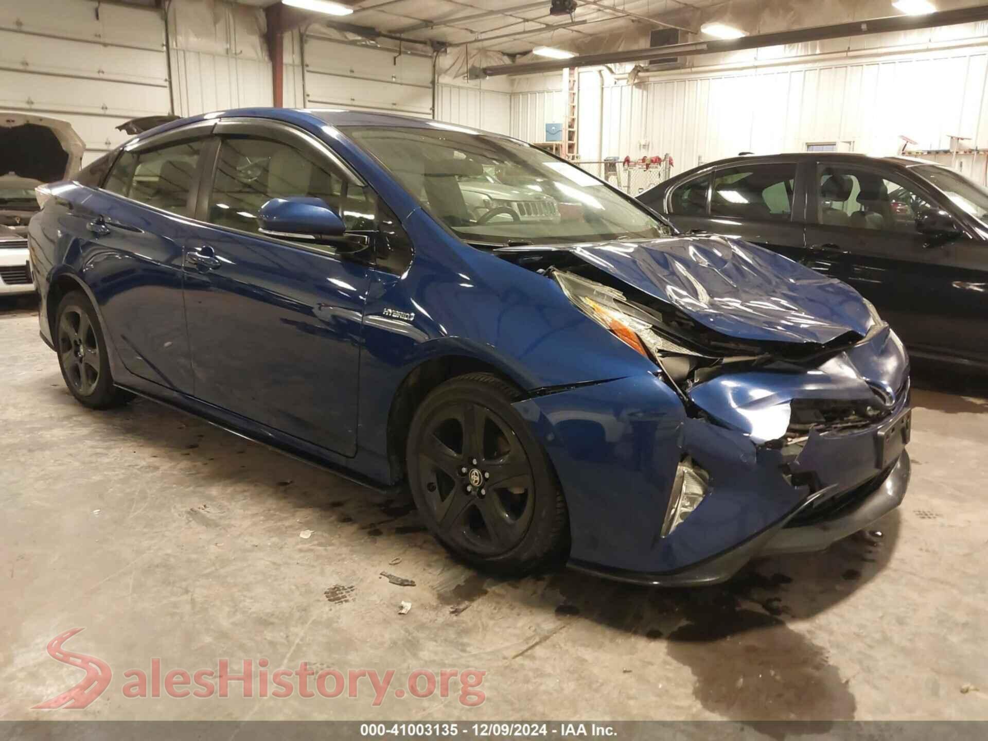 2018 TOYOTA PRIUS — VIN JTDKARFU9J3062243