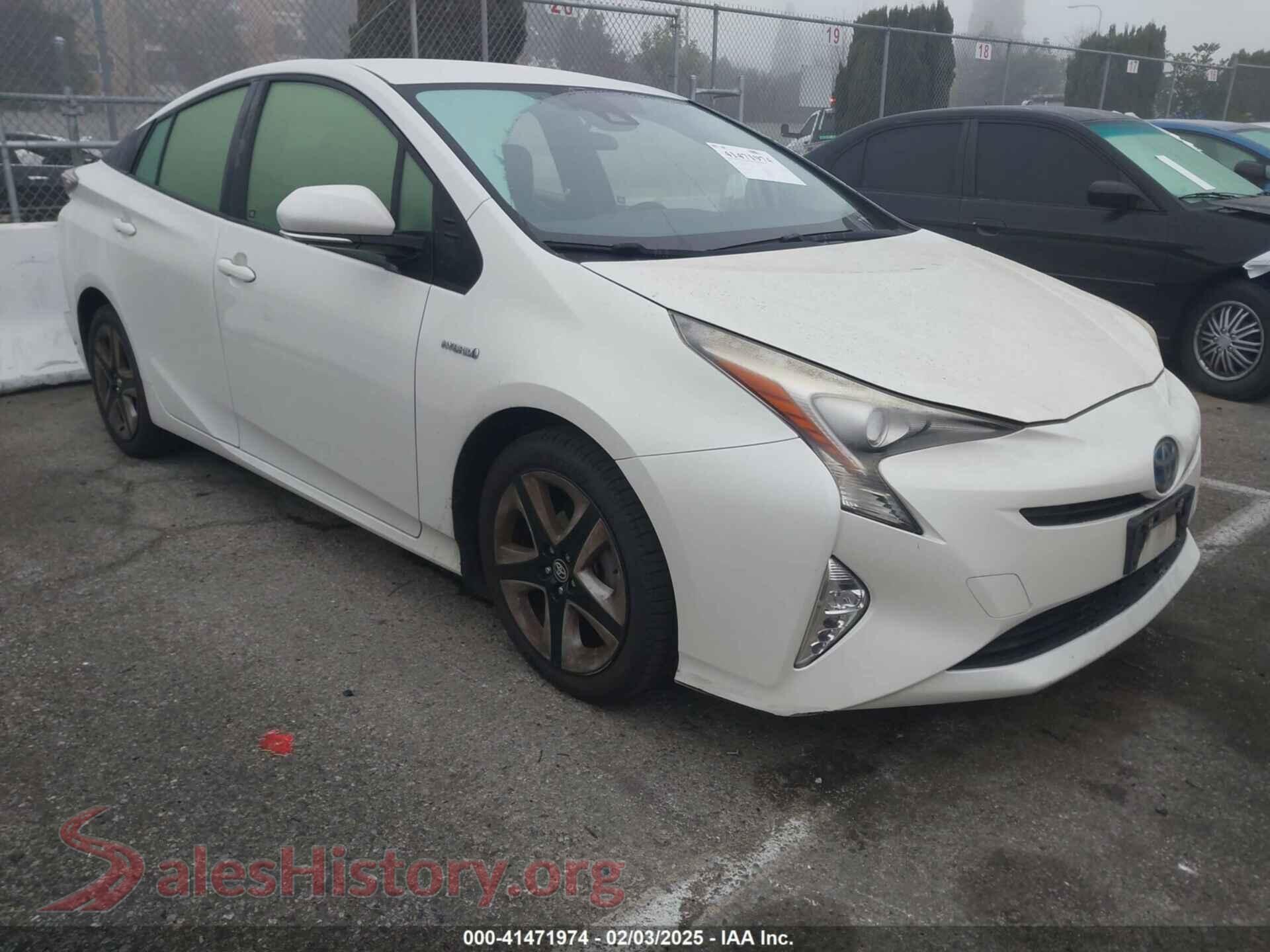 2017 TOYOTA PRIUS — VIN JTDKARFUXH3037751
