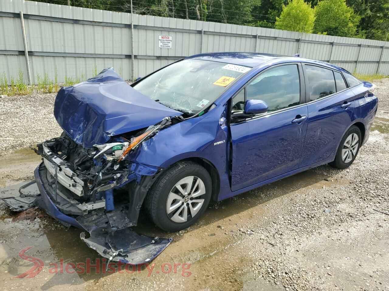 2017 TOYOTA PRIUS — VIN JTDKBRFU3H3558100