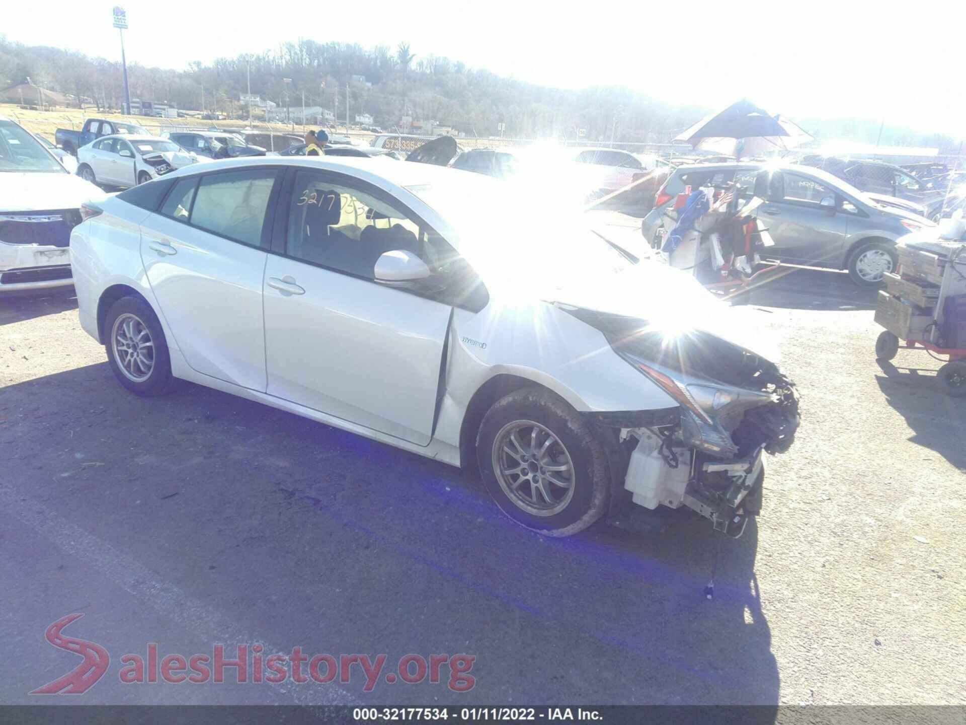2017 TOYOTA PRIUS — VIN JTDKBRFU4H3056504