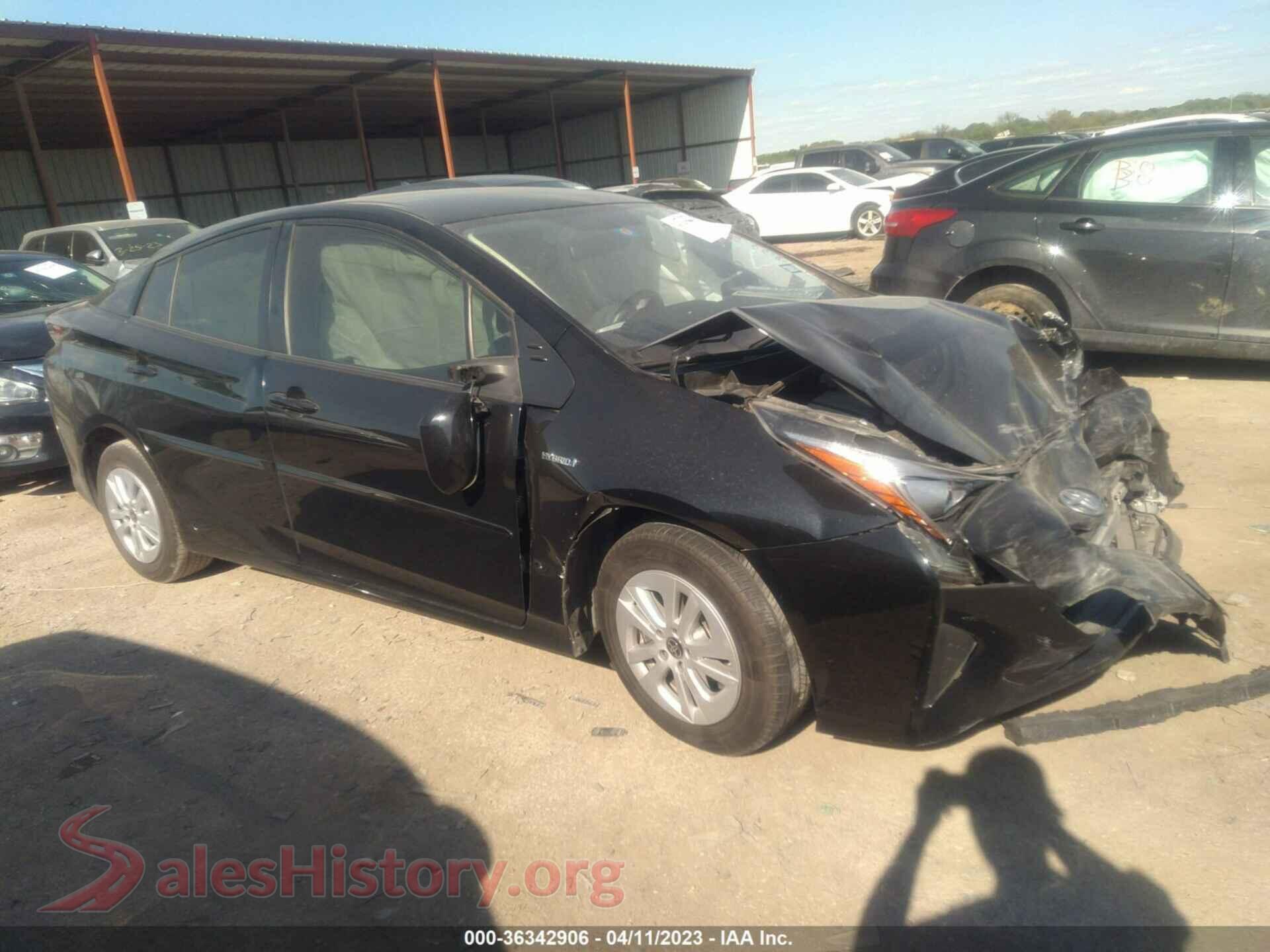 2016 TOYOTA PRIUS — VIN JTDKBRFU5G3512380