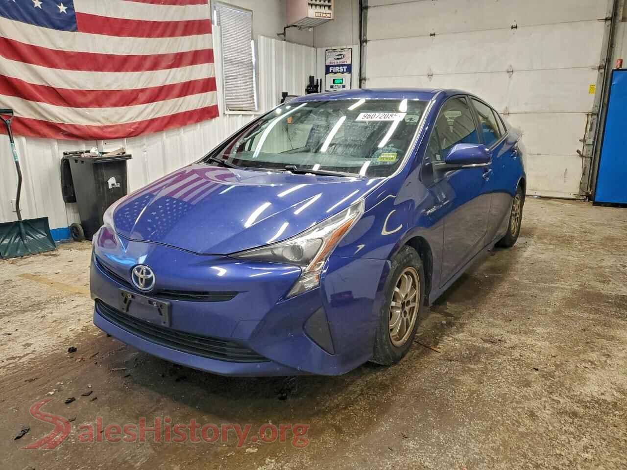 2016 TOYOTA PRIUS — VIN JTDKBRFU5G3529826