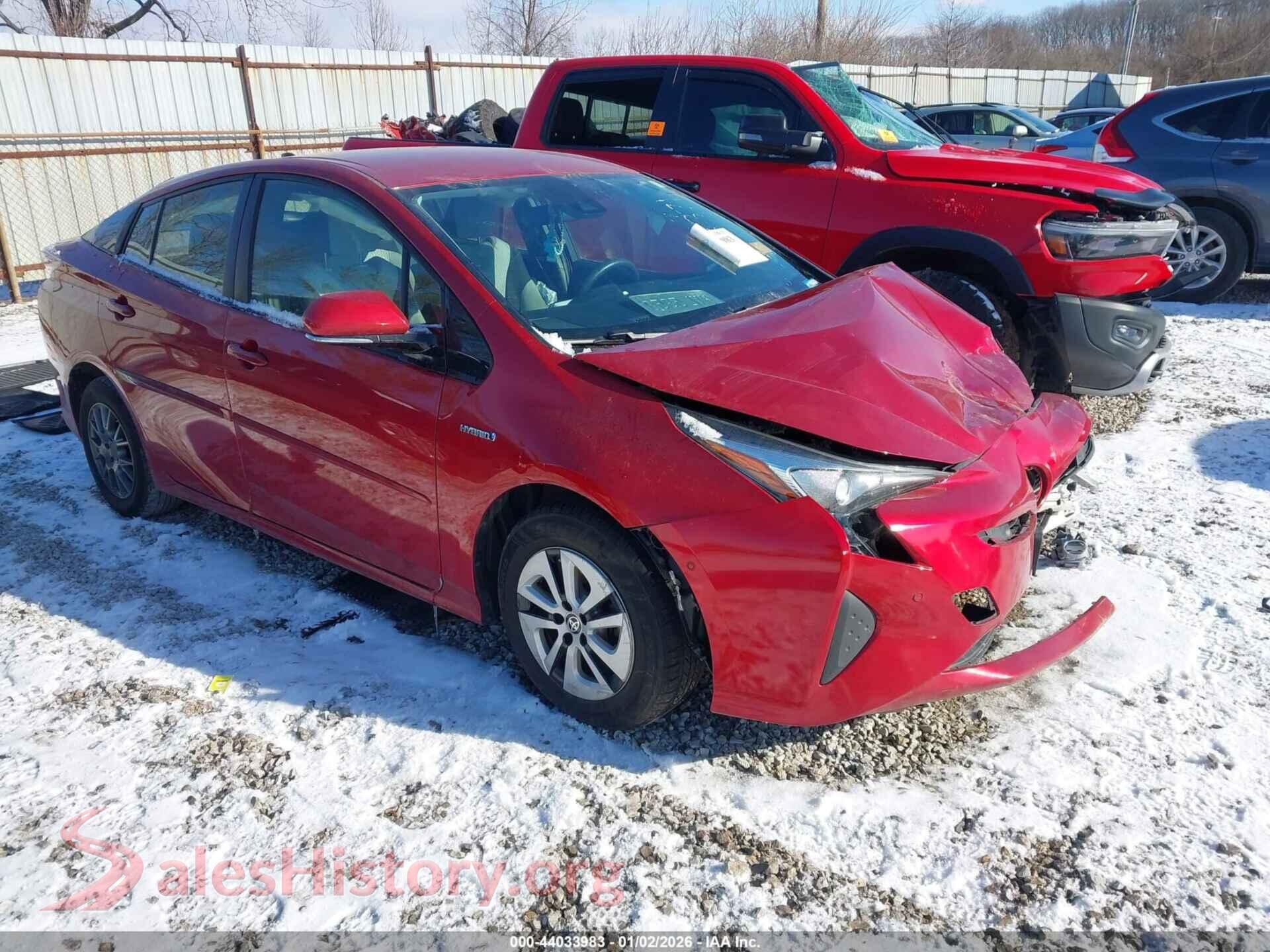 2018 TOYOTA PRIUS — VIN JTDKBRFU6J3598371