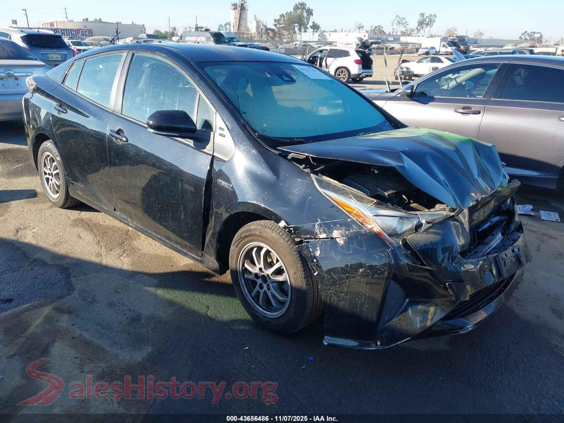 2017 TOYOTA PRIUS — VIN JTDKBRFU7H3035565