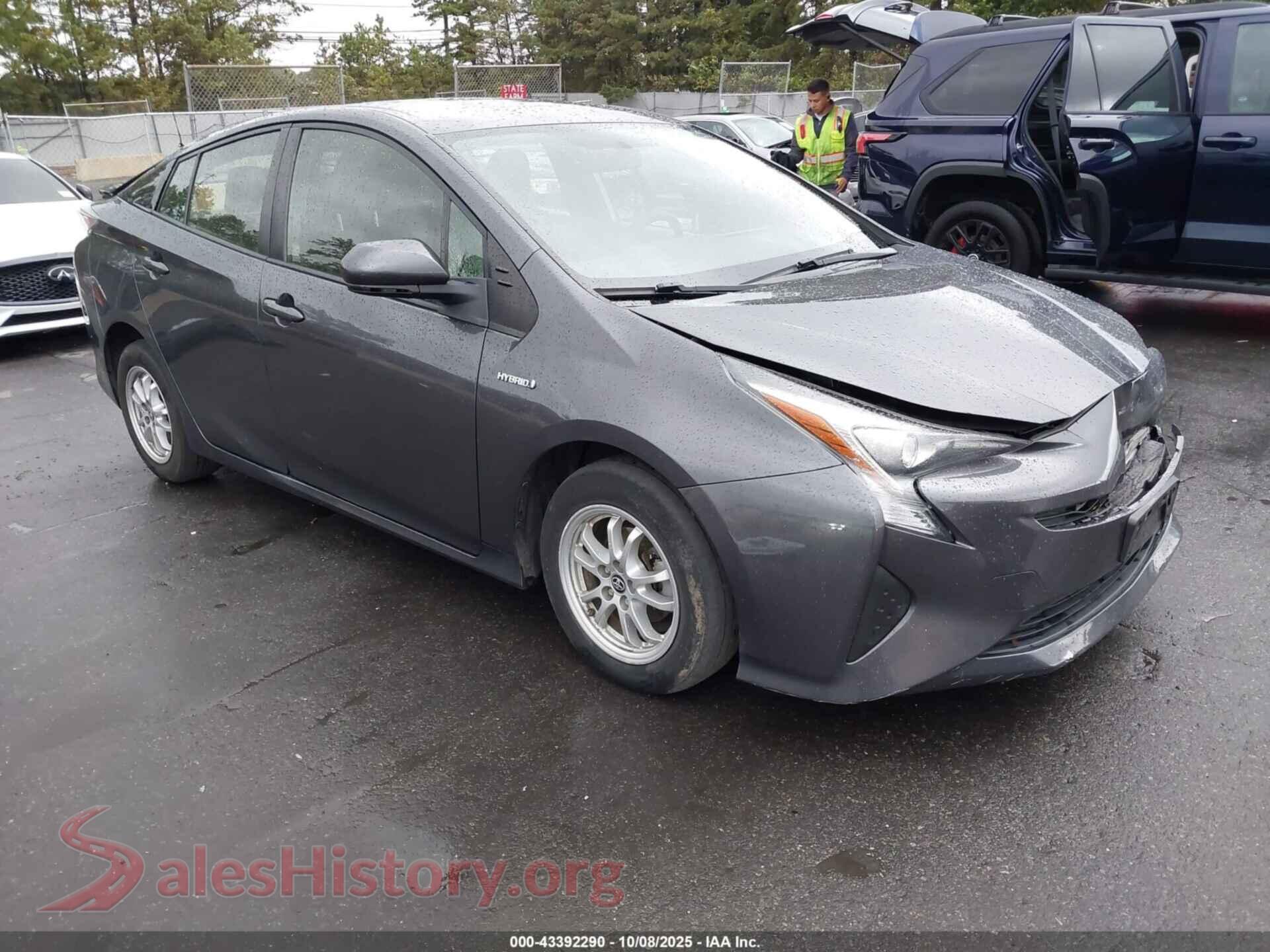 2016 TOYOTA PRIUS — VIN JTDKBRFU8G3009958