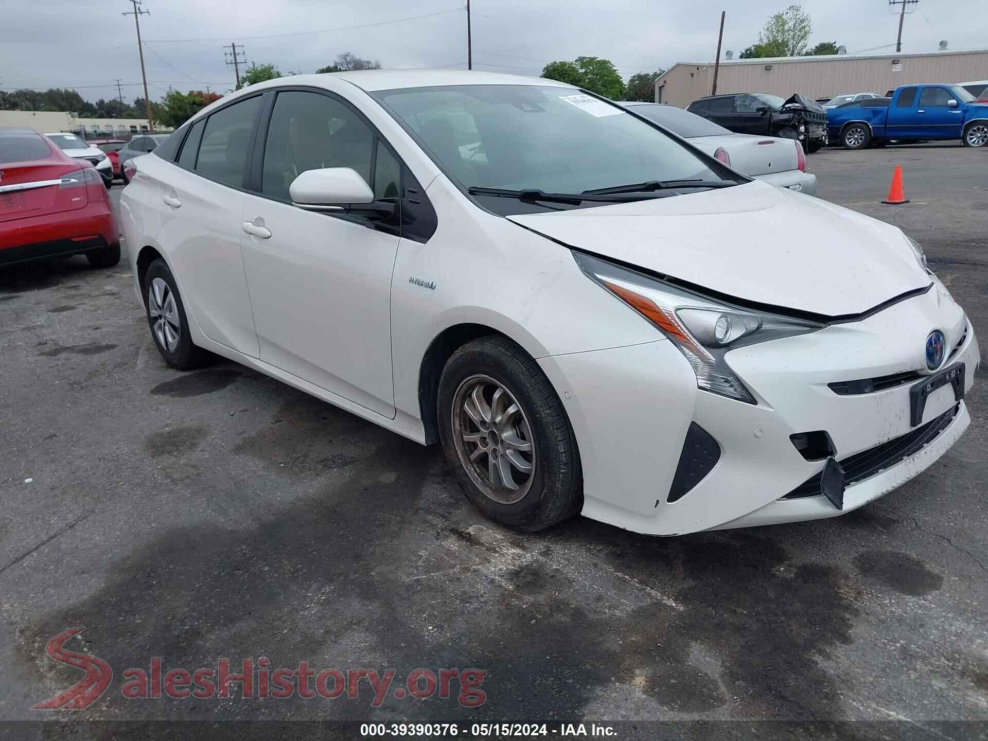 2018 TOYOTA PRIUS — VIN JTDKBRFU9J3076608