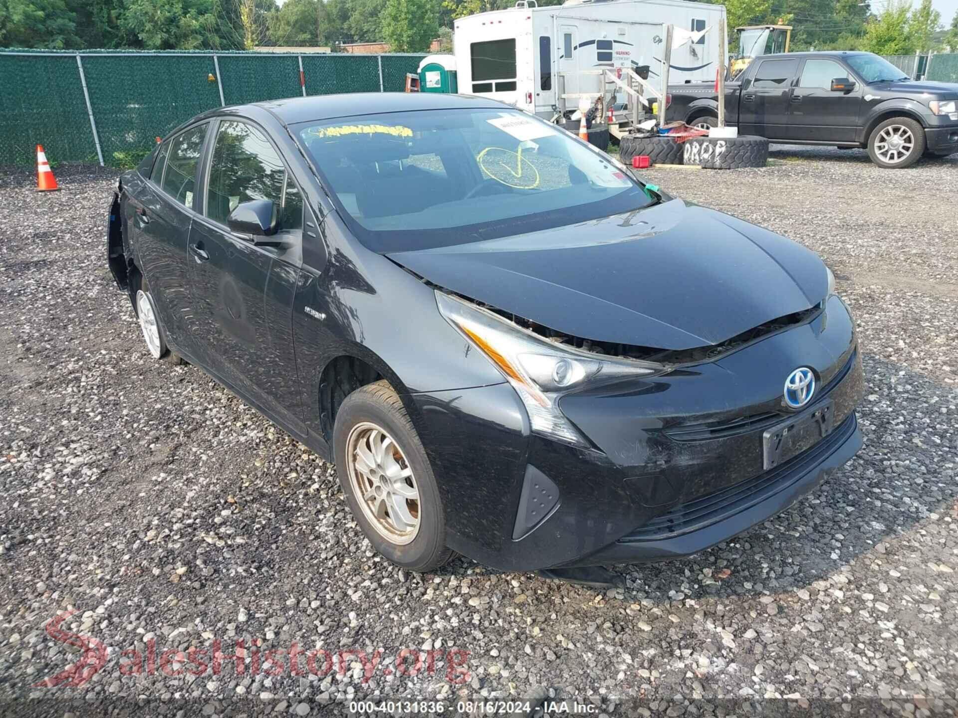2016 TOYOTA PRIUS — VIN JTDKBRFUXG3005622