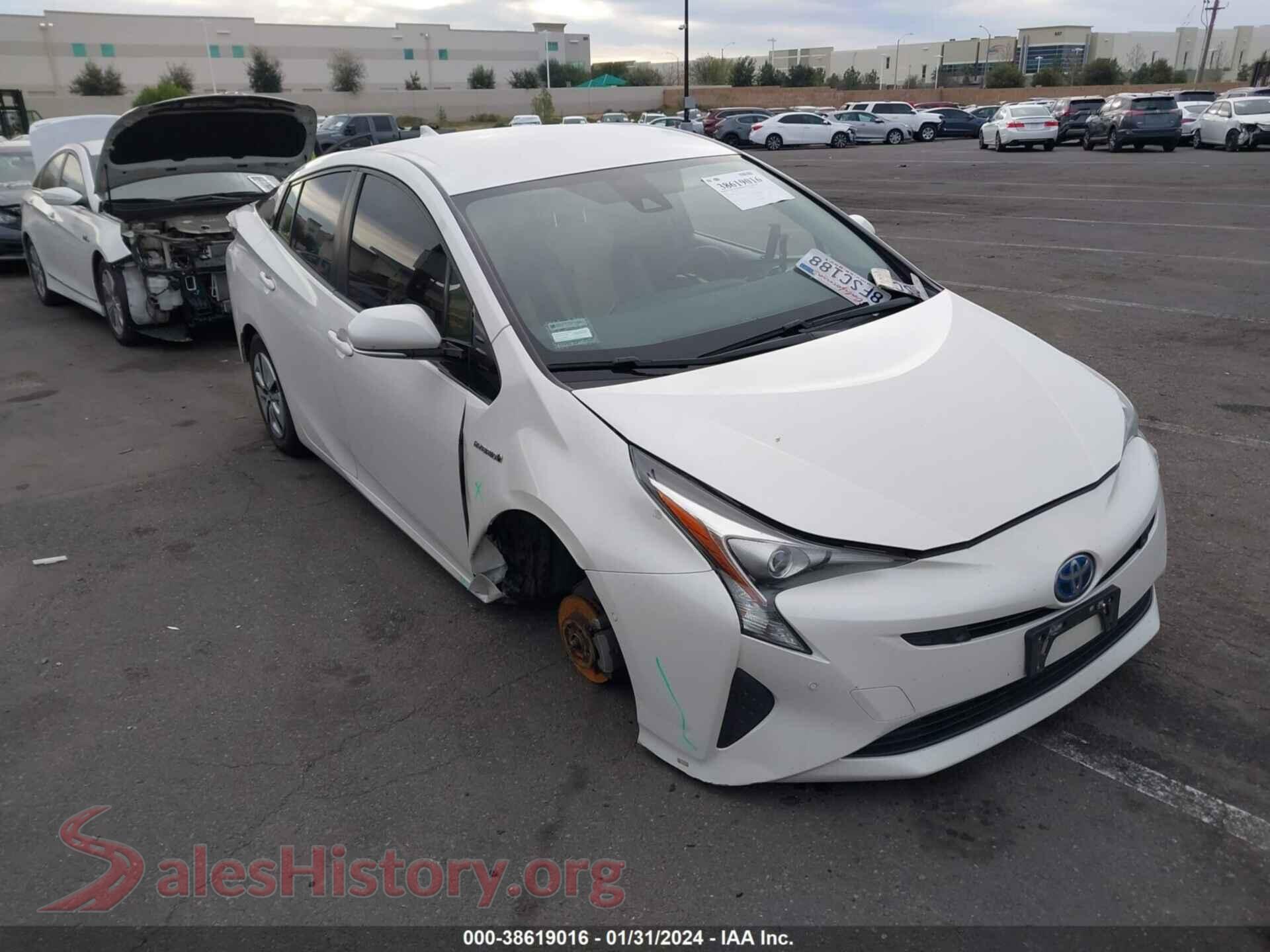 2018 TOYOTA PRIUS — VIN JTDKBRFUXJ3064922