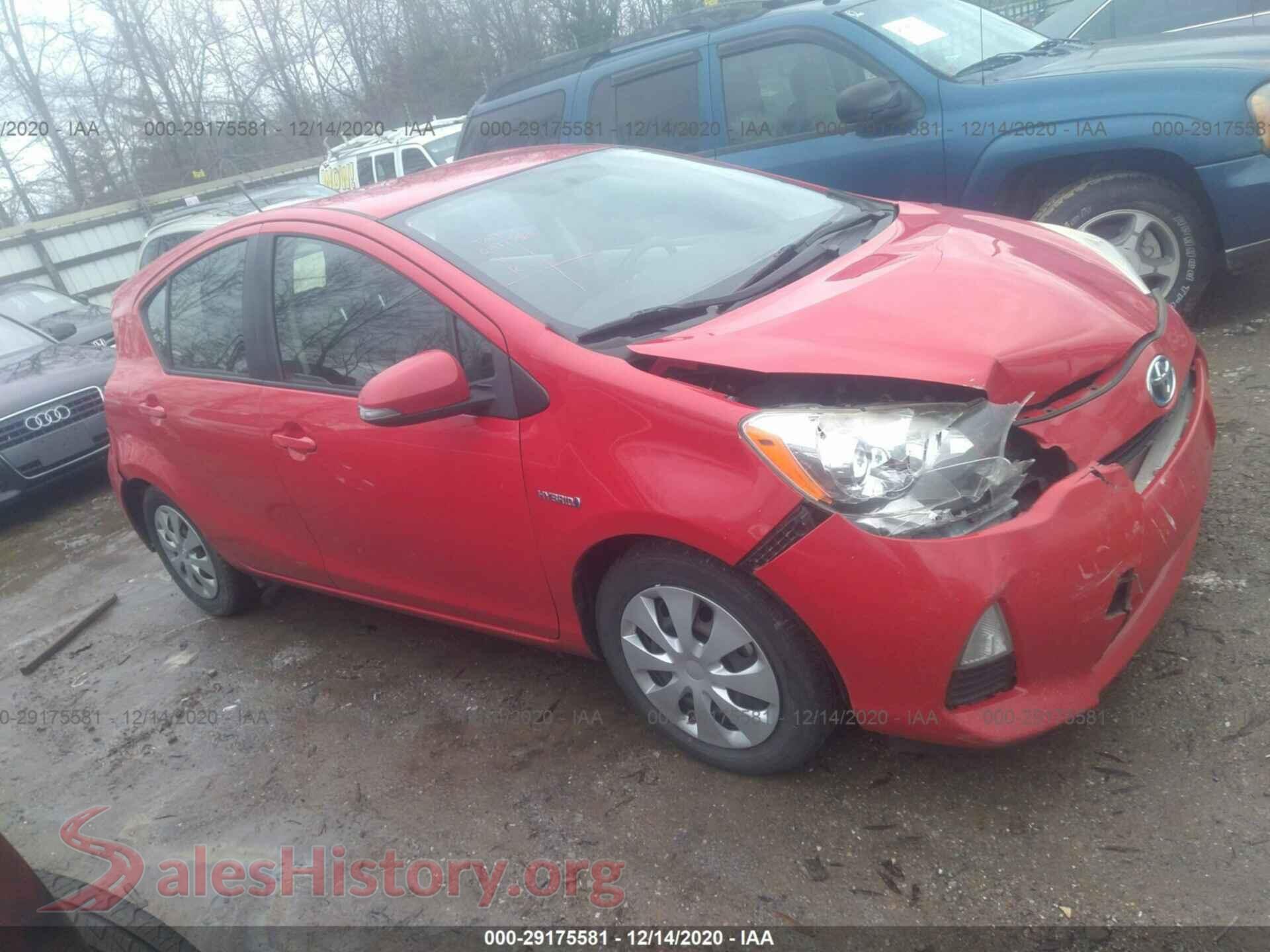 2013 TOYOTA PRIUS C — VIN JTDKDTB30D1530278
