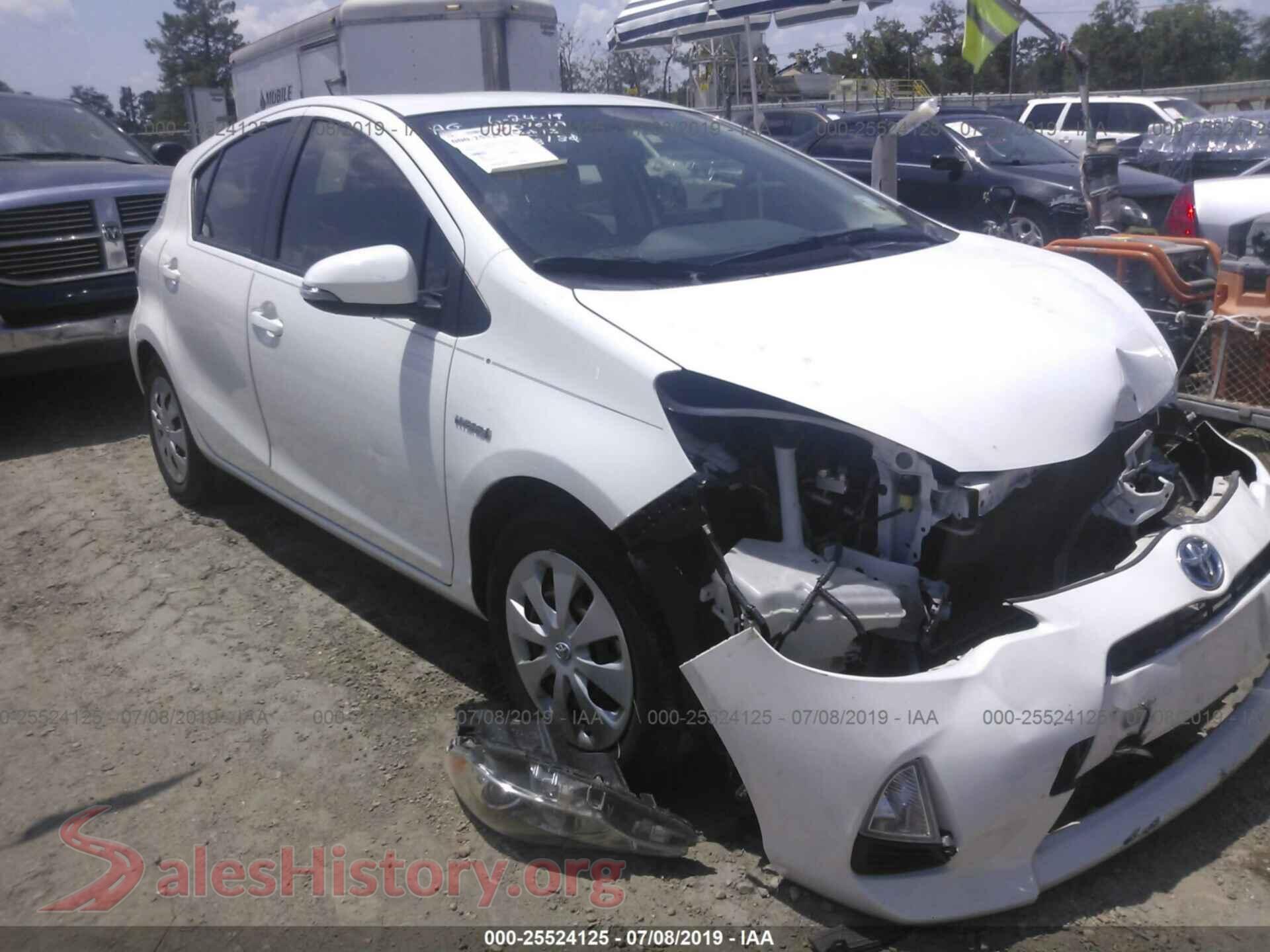 2013 TOYOTA PRIUS C — VIN JTDKDTB31D1538180