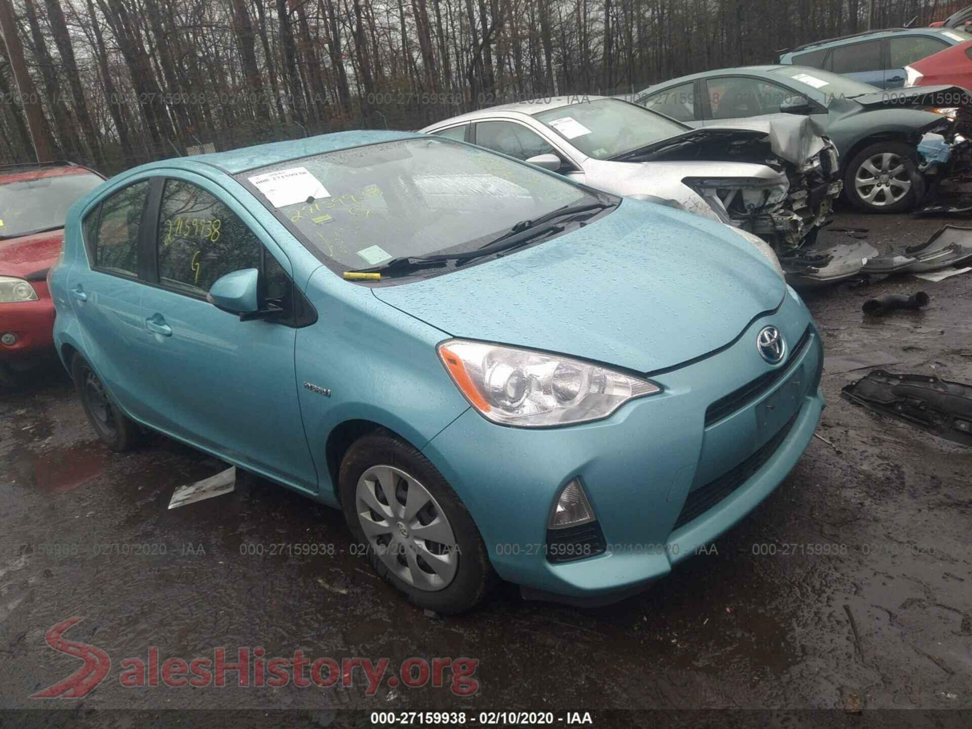 2013 TOYOTA PRIUS C — VIN JTDKDTB32D1058522