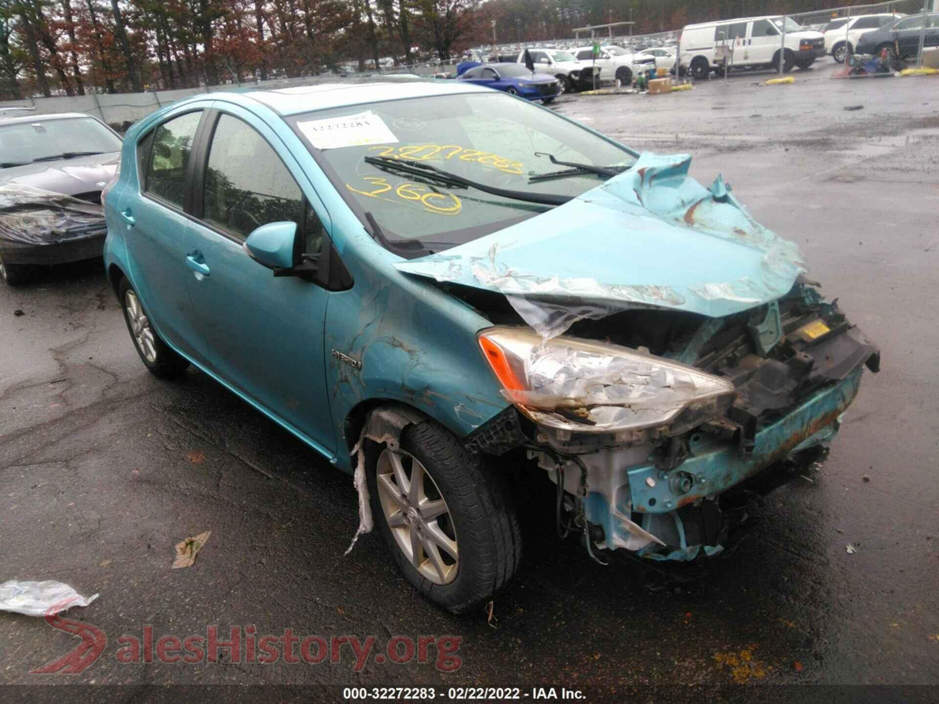 2014 TOYOTA PRIUS C — VIN JTDKDTB33E1070163