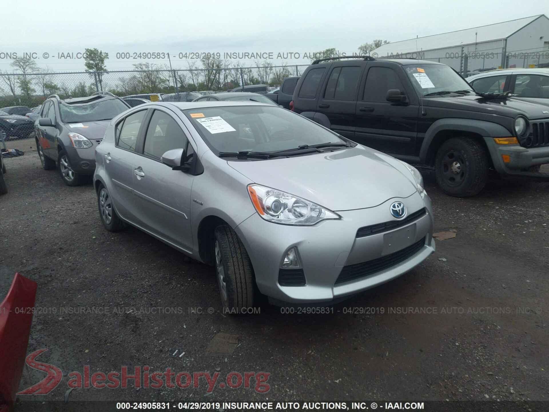 2012 TOYOTA PRIUS C — VIN JTDKDTB34C1515409