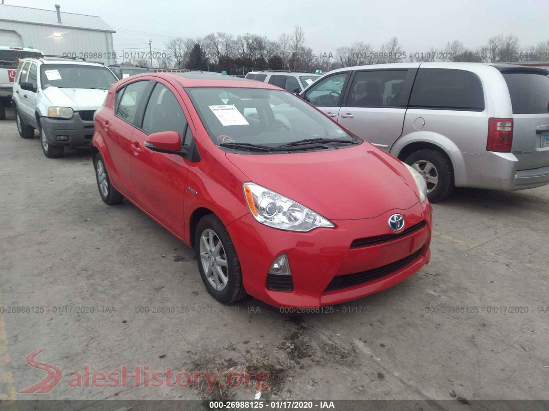 2013 TOYOTA PRIUS C — VIN JTDKDTB34D1046923