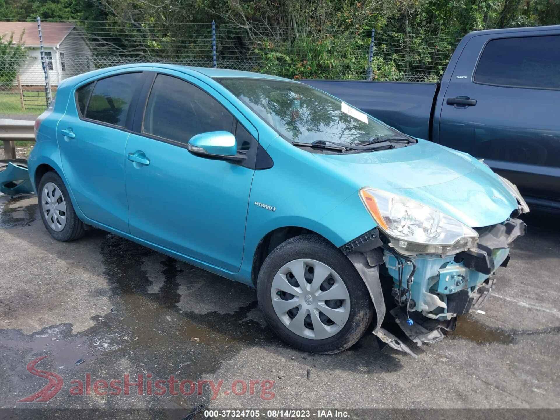 2014 TOYOTA PRIUS C — VIN JTDKDTB35E1078720