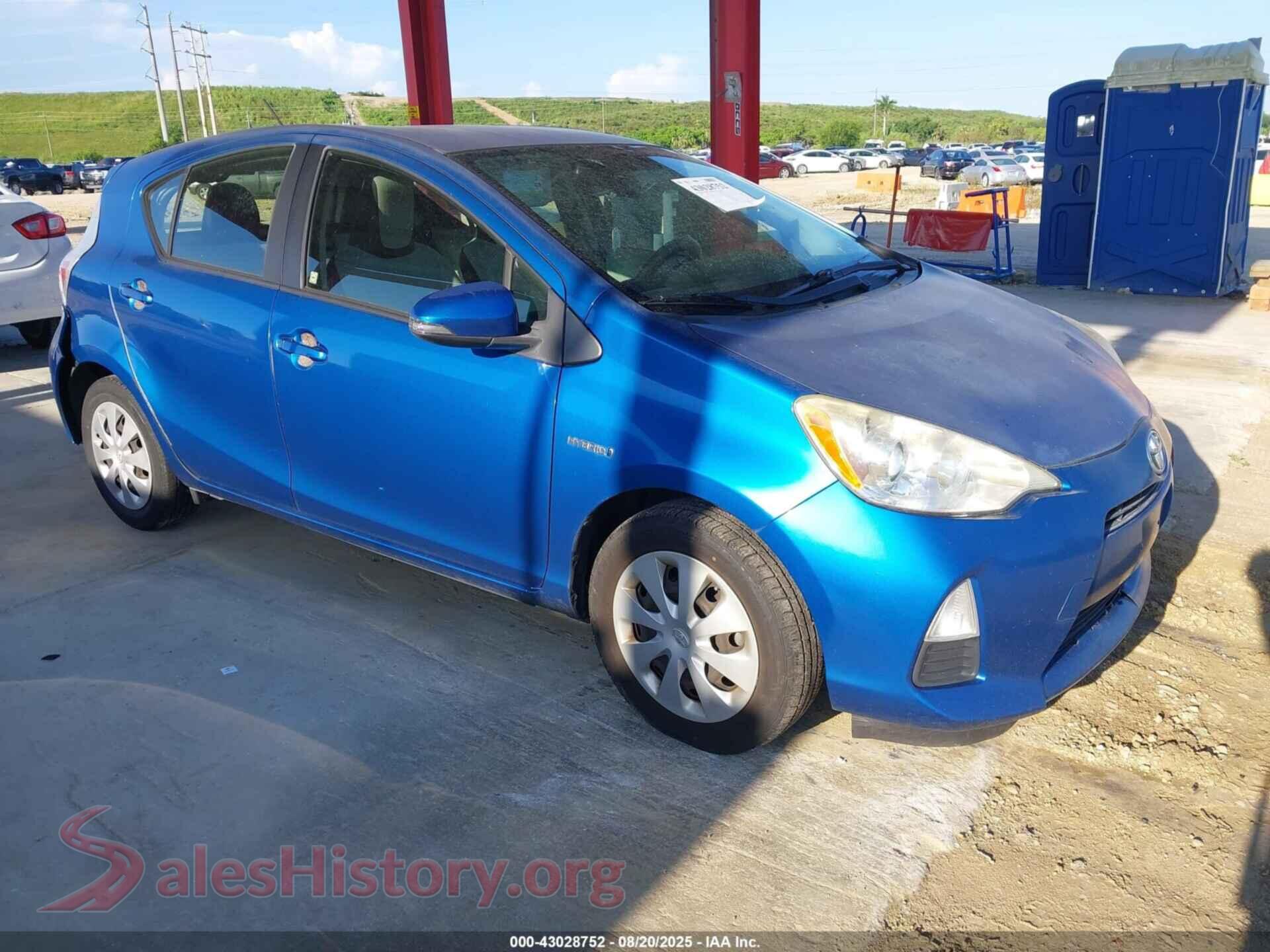 2014 TOYOTA PRIUS C — VIN JTDKDTB35E1081715