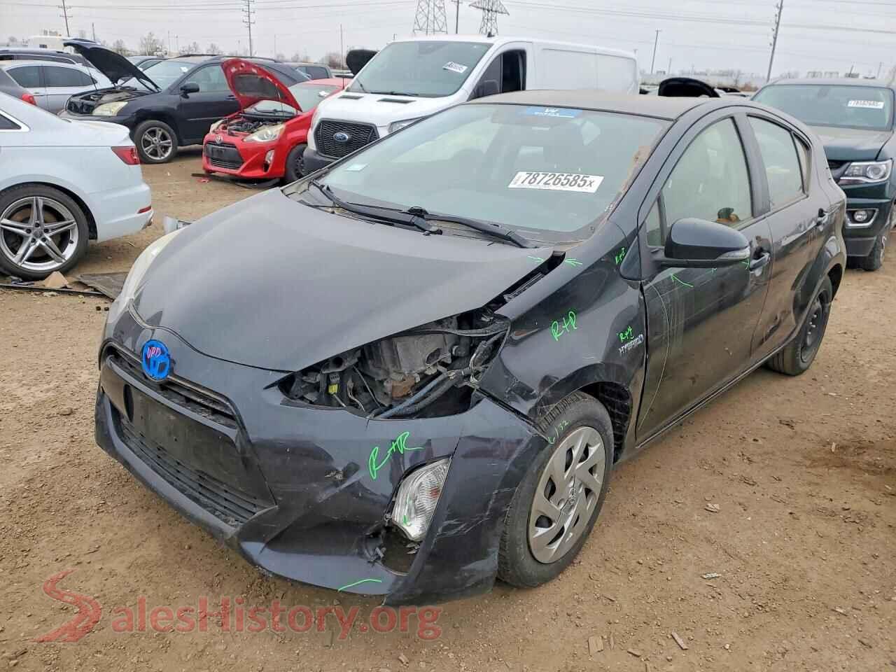 2016 TOYOTA PRIUS — VIN JTDKDTB35G1119933