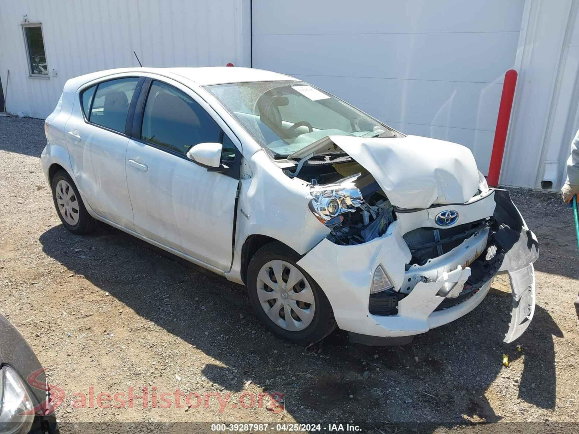 2013 TOYOTA PRIUS C — VIN JTDKDTB36D1552768