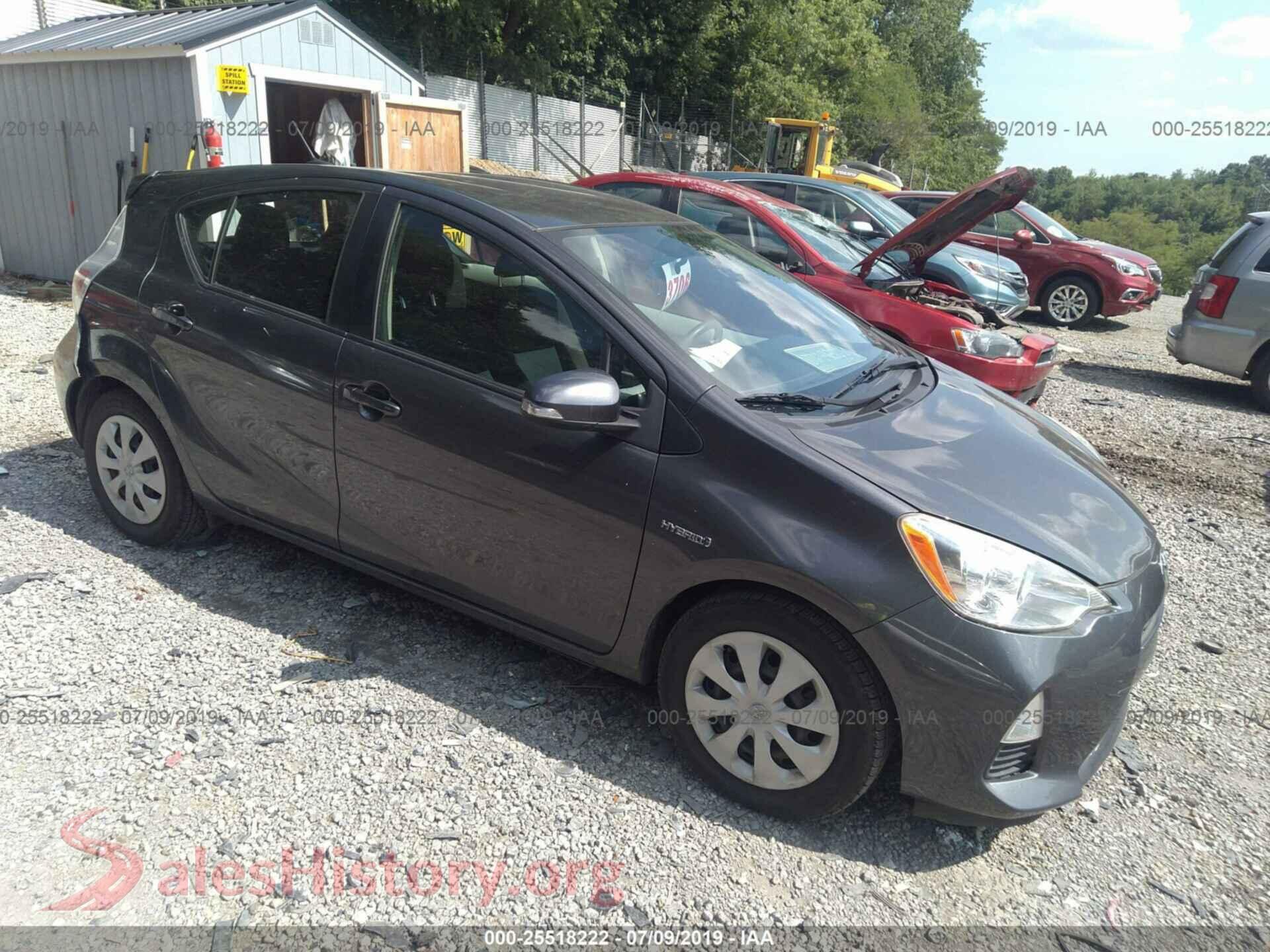 2012 TOYOTA PRIUS C — VIN JTDKDTB38C1513789