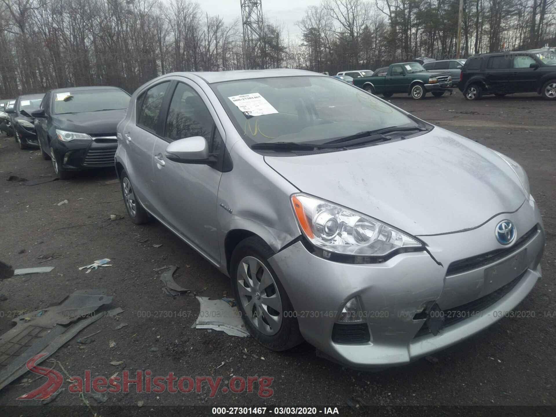 2014 TOYOTA PRIUS C — VIN JTDKDTB38E1570478