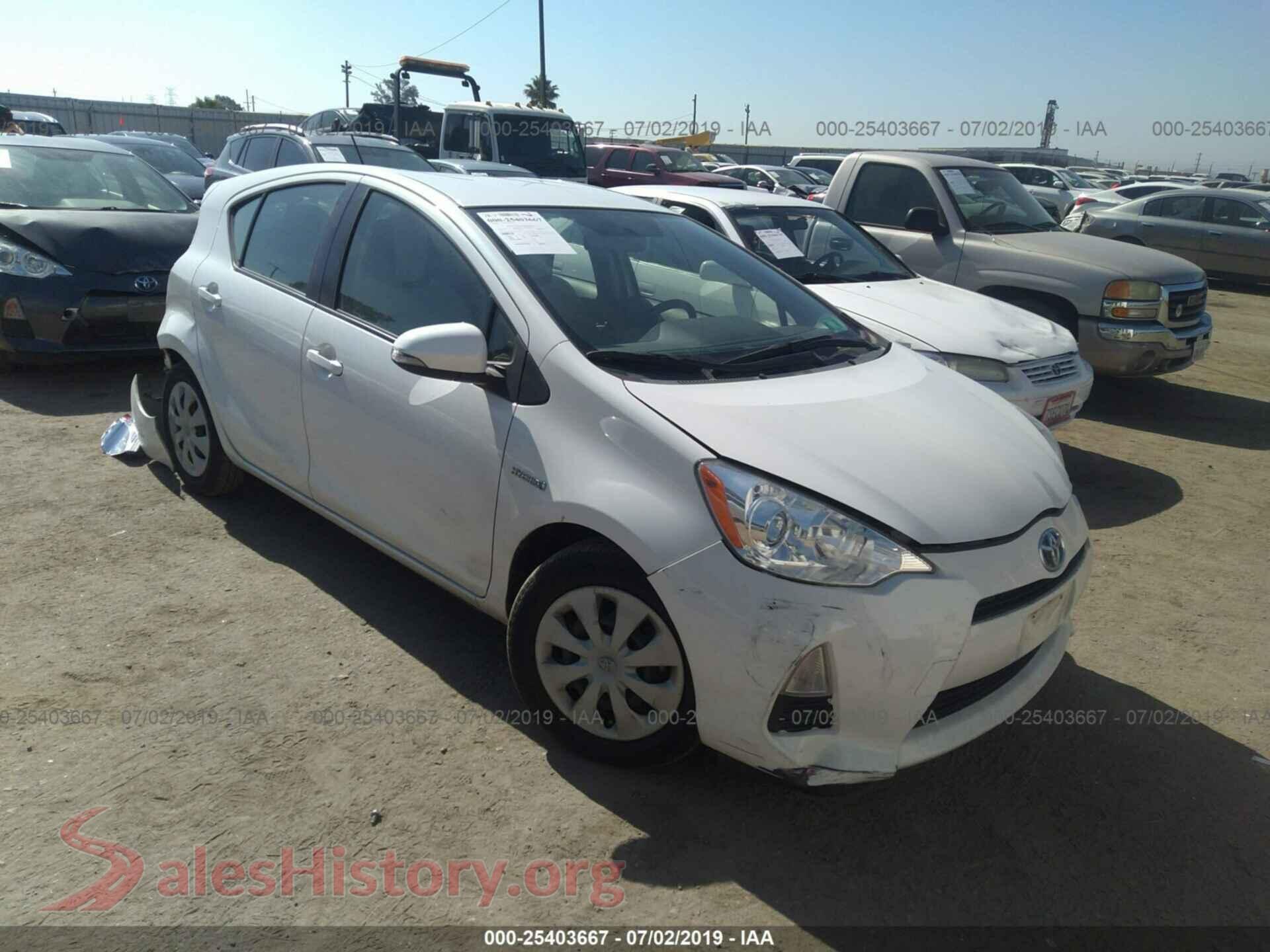 2012 TOYOTA PRIUS C — VIN JTDKDTB39C1517978