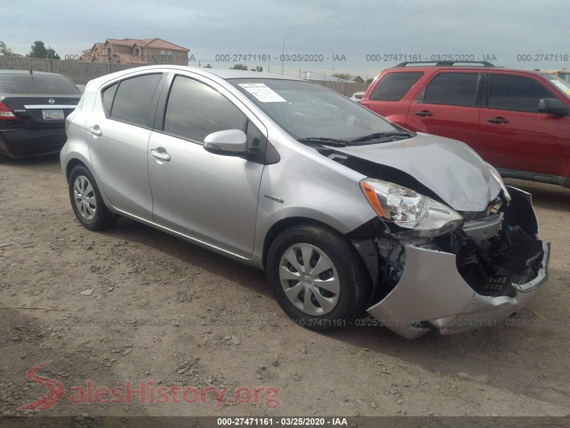 2014 TOYOTA PRIUS C — VIN JTDKDTB39E1070197