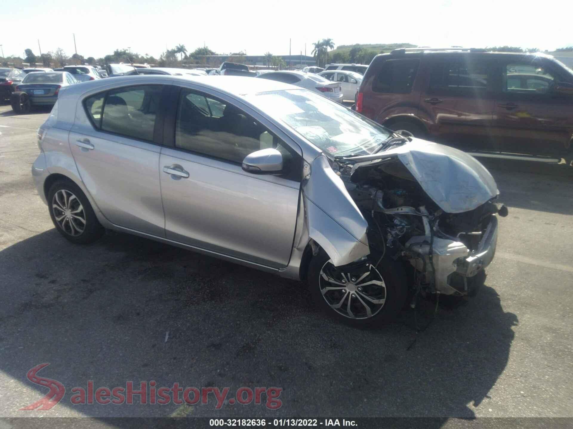 2012 TOYOTA PRIUS C — VIN JTDKDTB3XC1025217