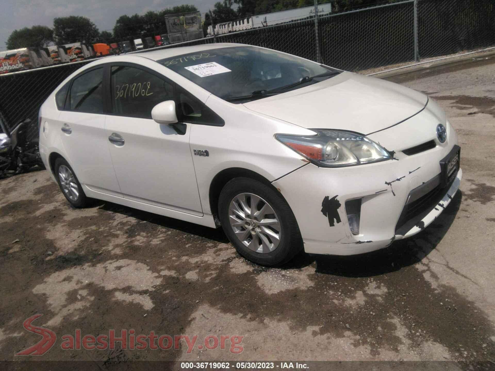 2014 TOYOTA PRIUS PLUG-IN — VIN JTDKN3DP5E3055889