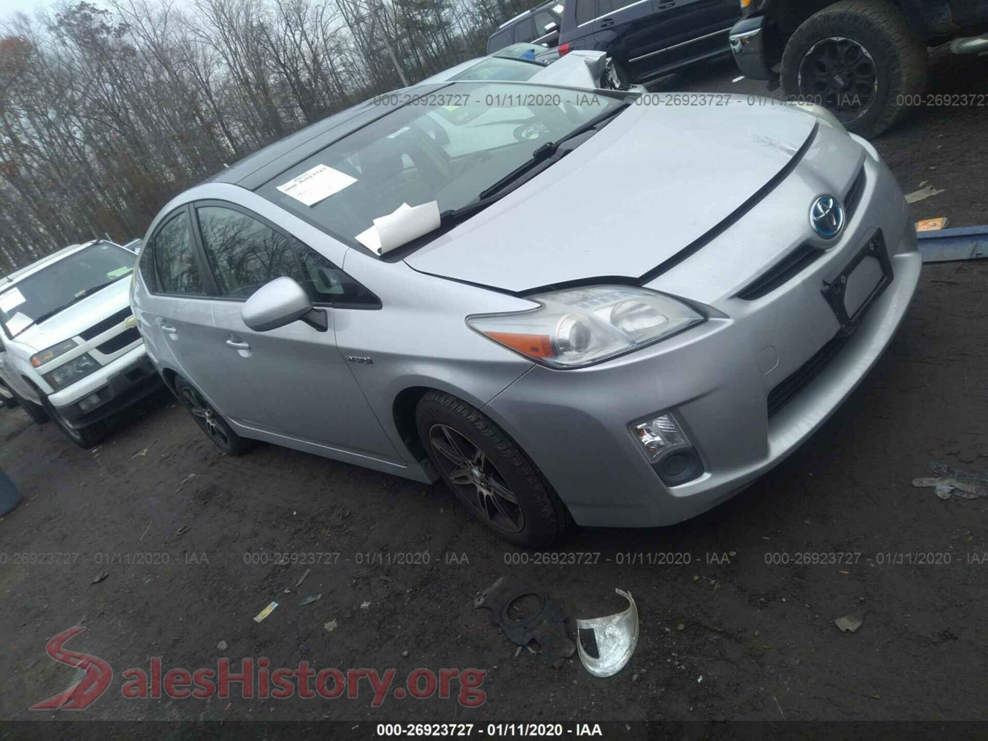 2010 TOYOTA PRIUS — VIN JTDKN3DU0A0238117