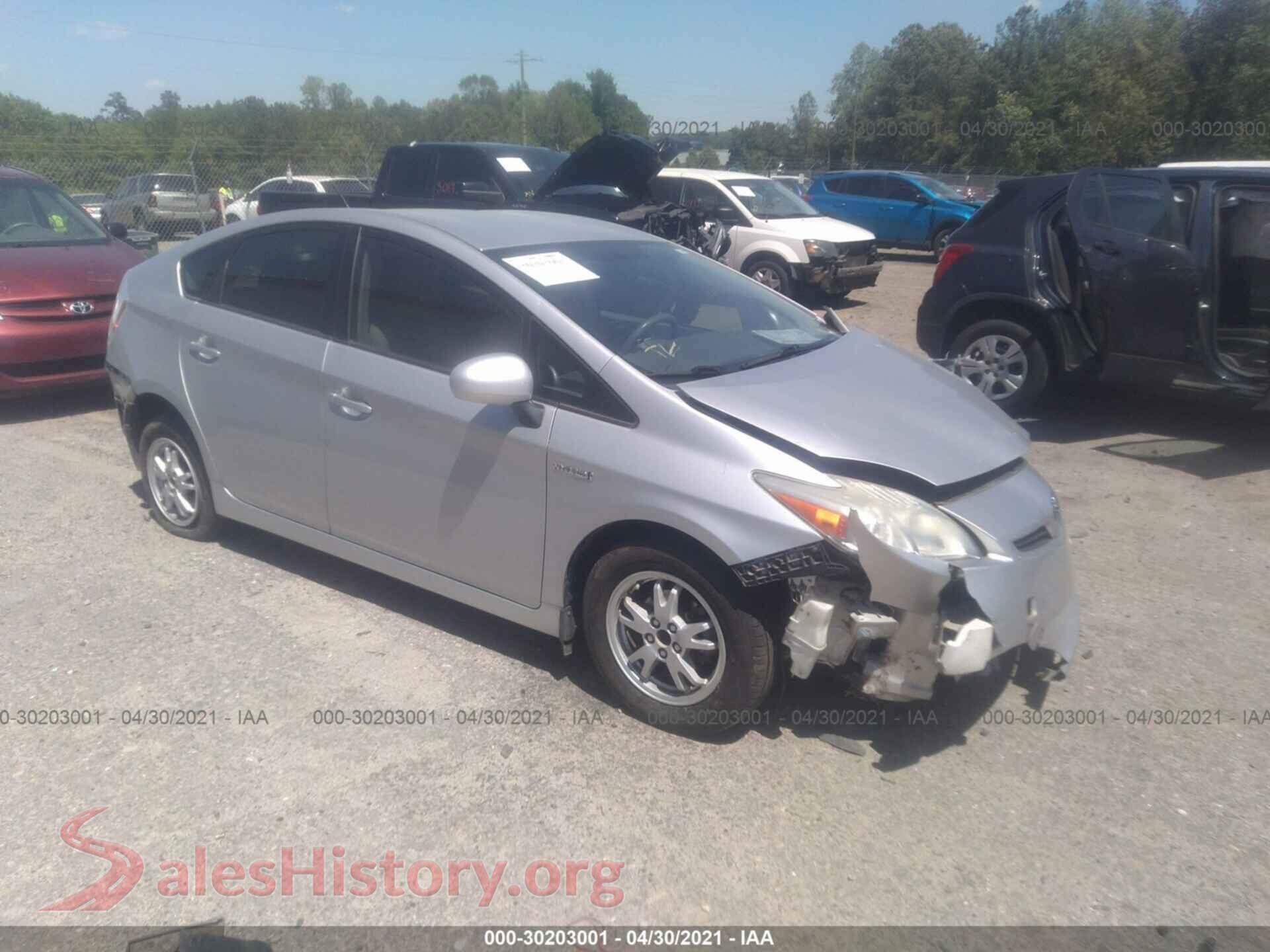 2011 TOYOTA PRIUS — VIN JTDKN3DU0B1420007